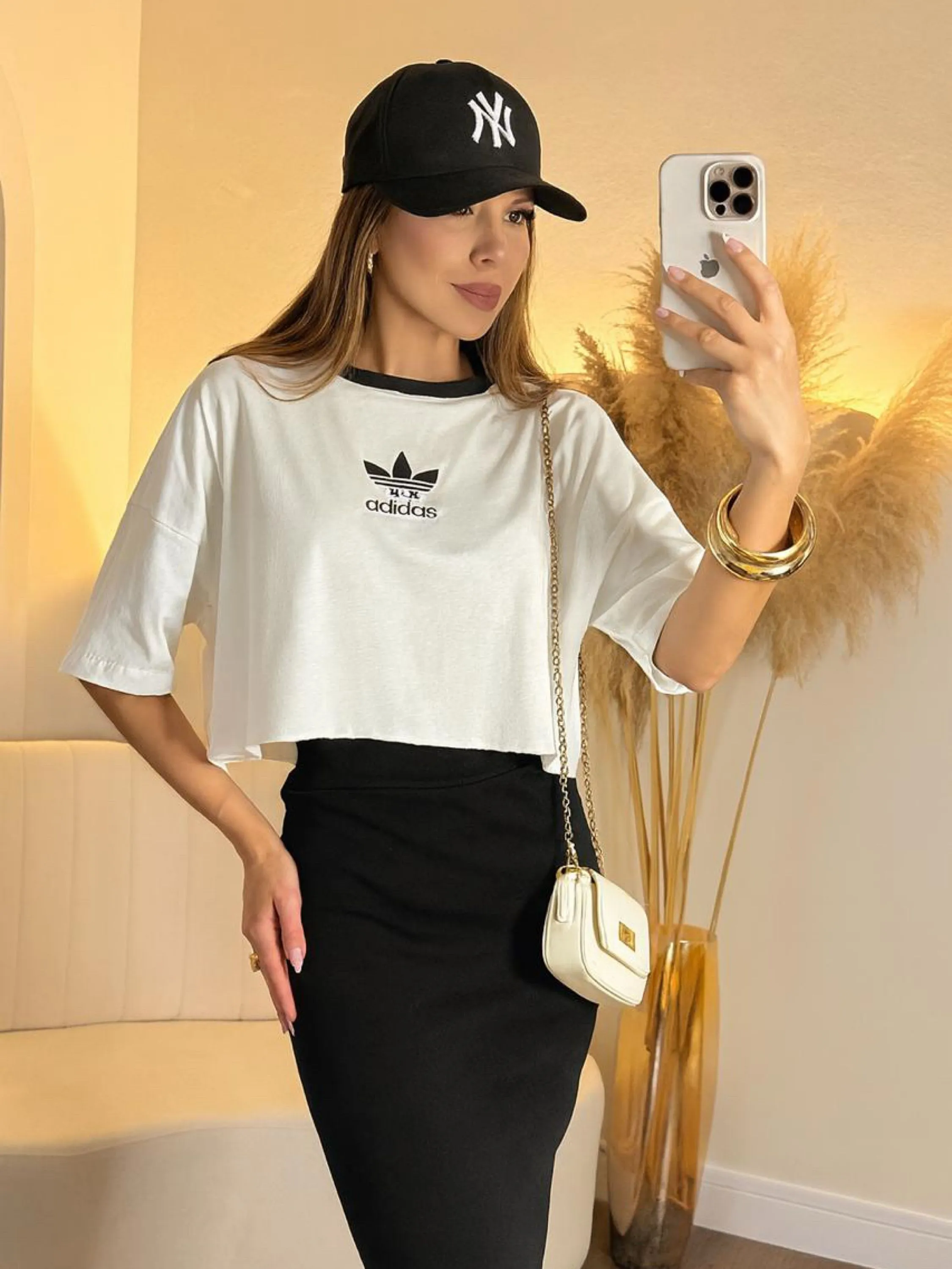 Conjunto cropped + saia Ribana