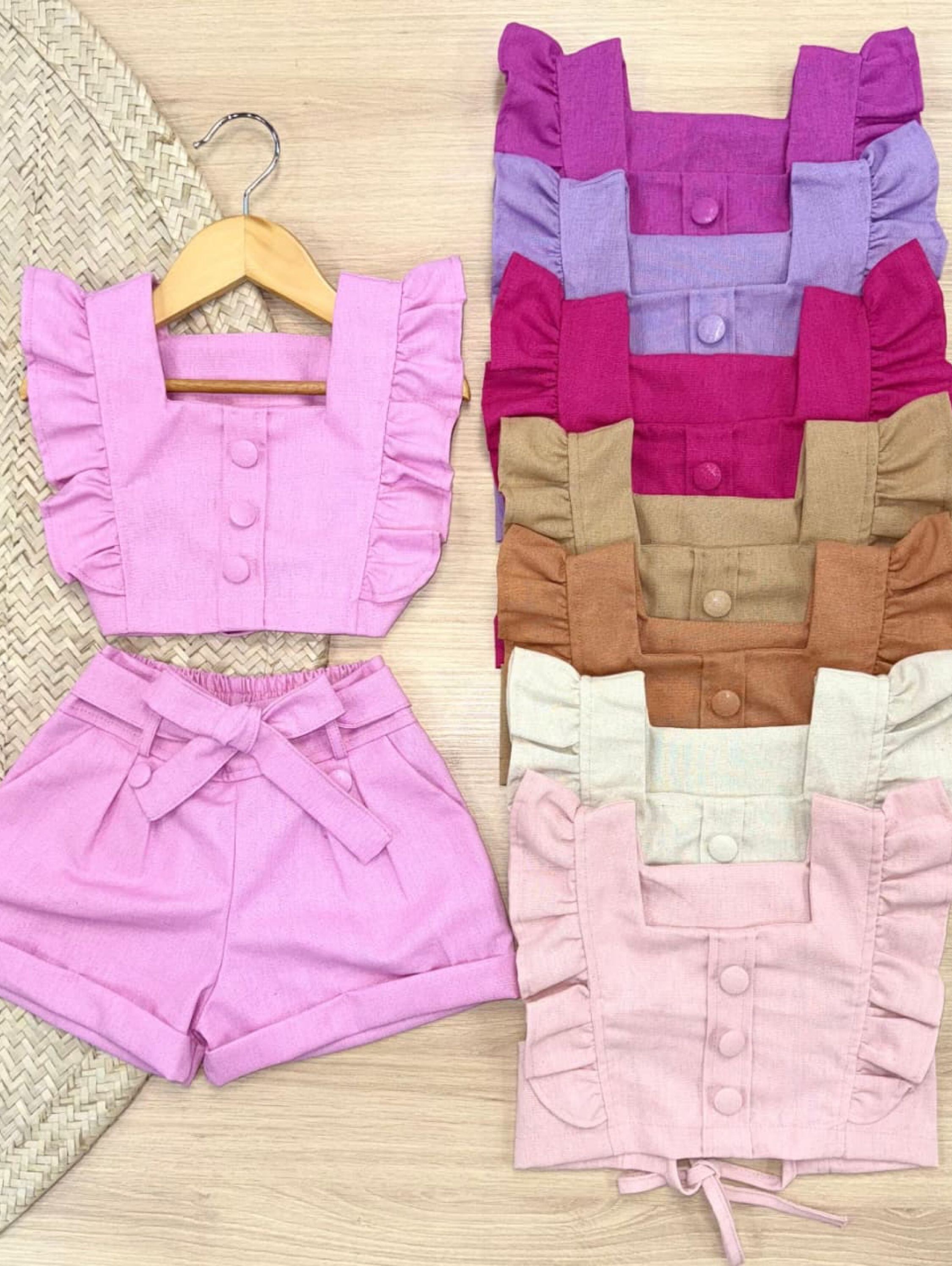 Conjunto linho infantil