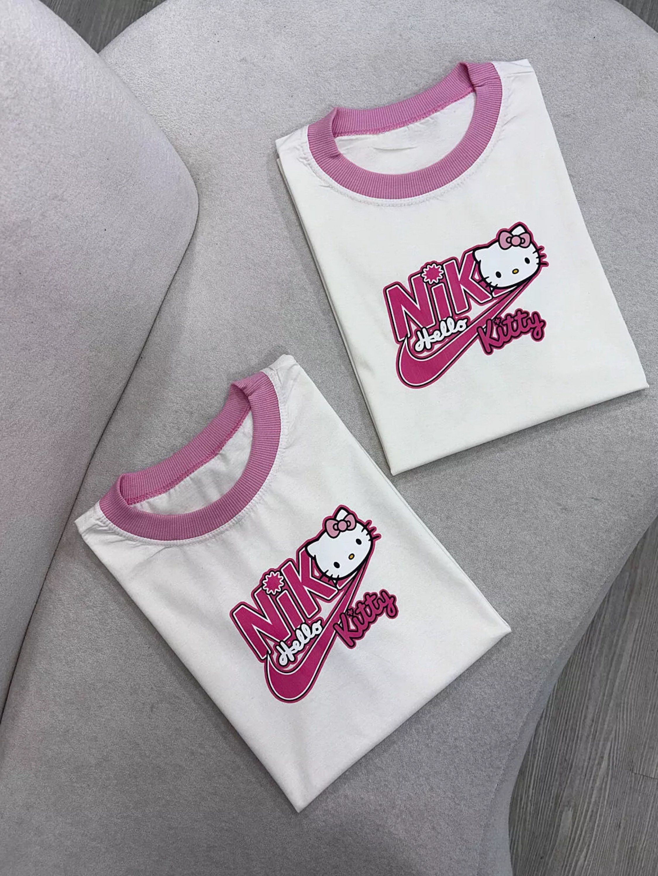 T-shirt 100% Algodão hello Kitty