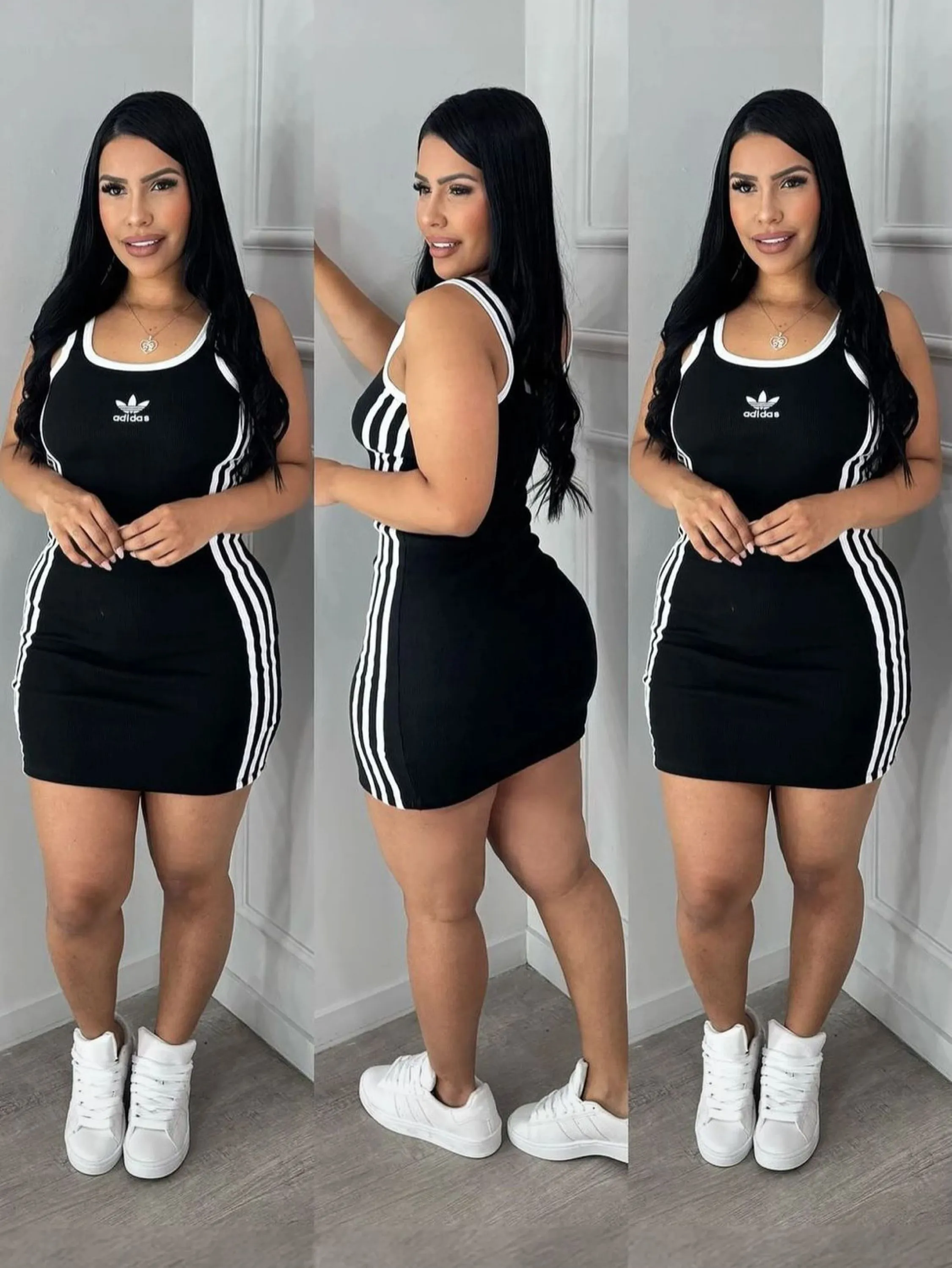 Vestido curto adidas regata