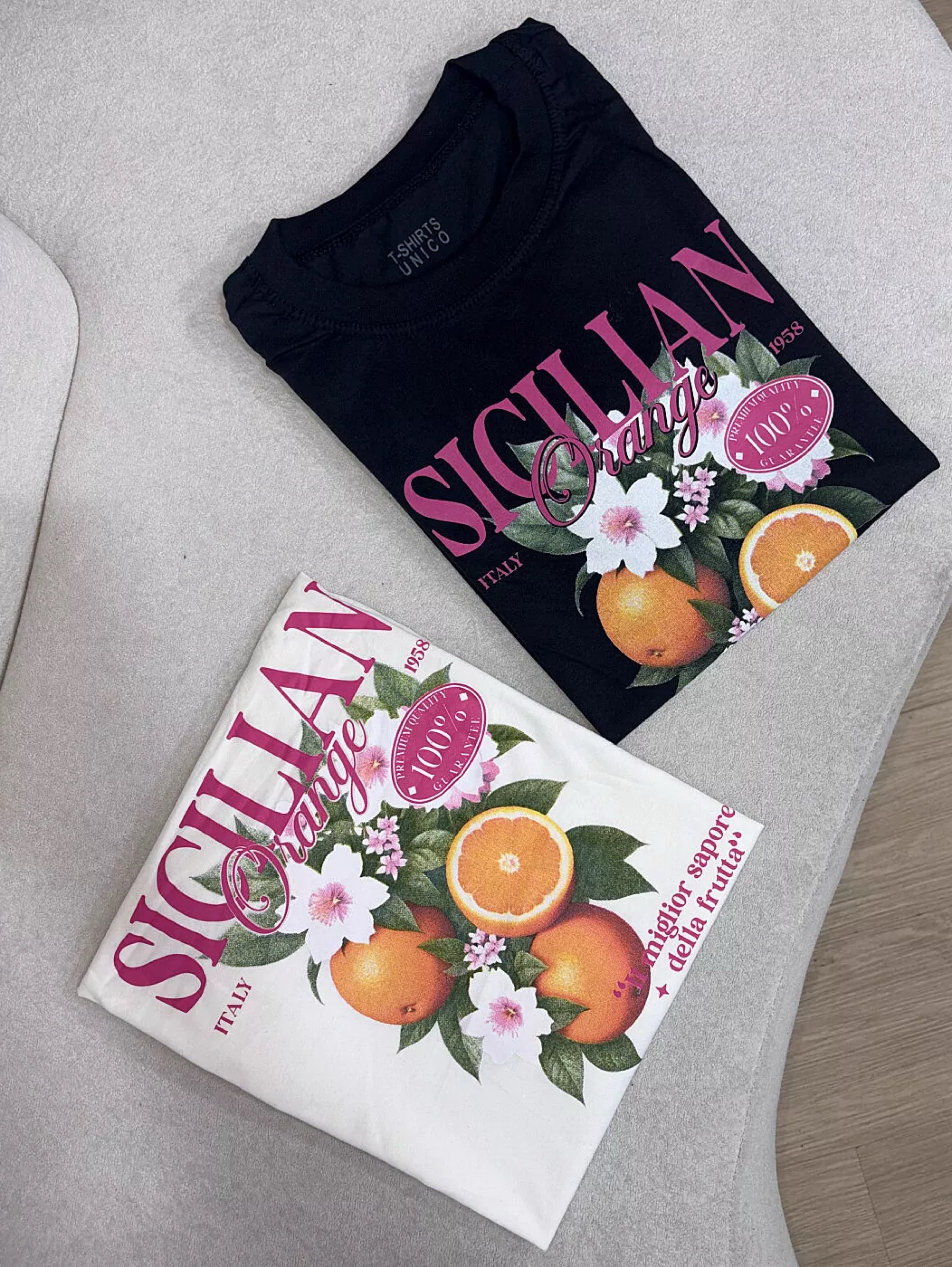 T-shirt Laranja 100% Algodão veste até G