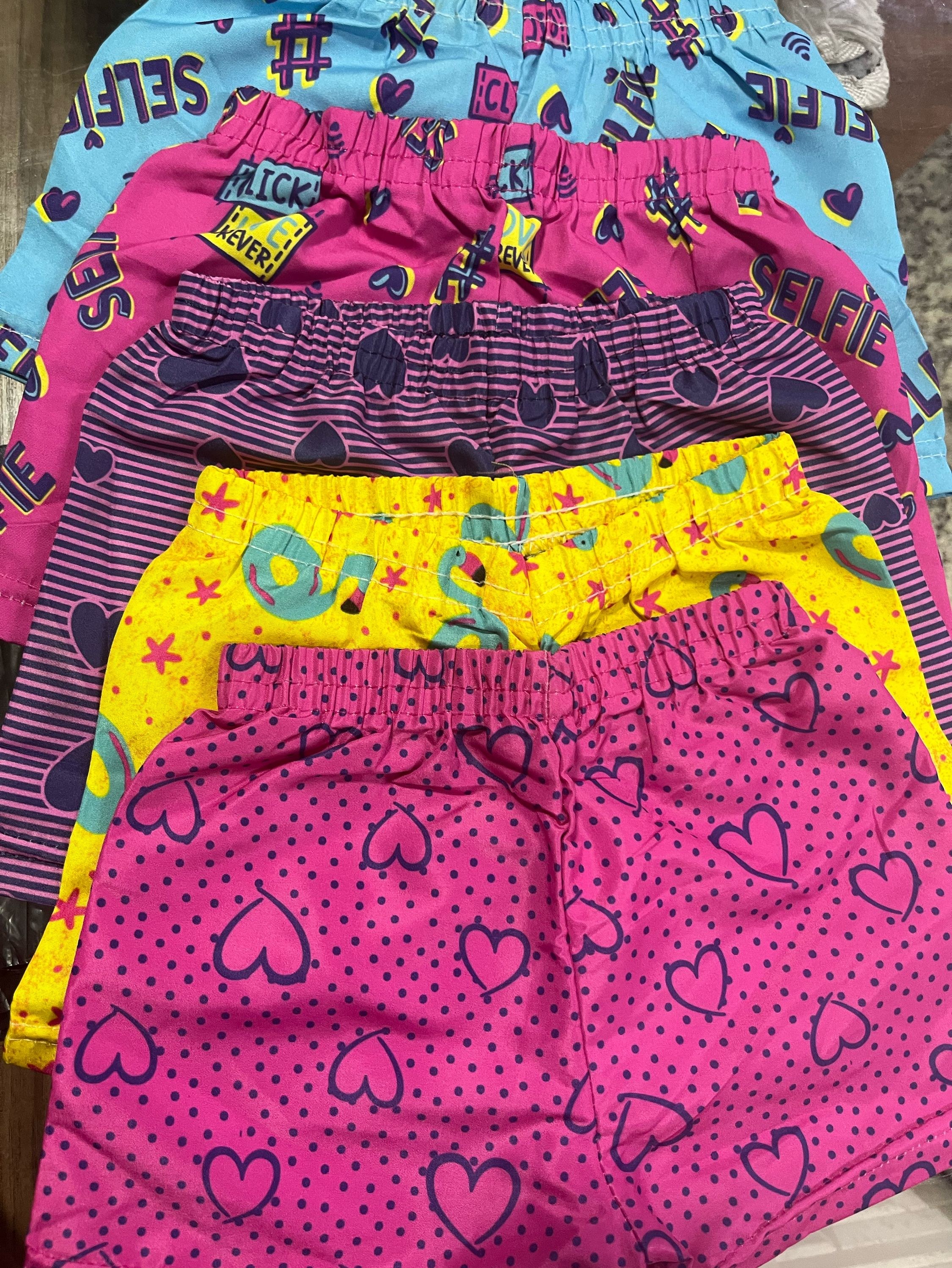 Kit 5 short infantil