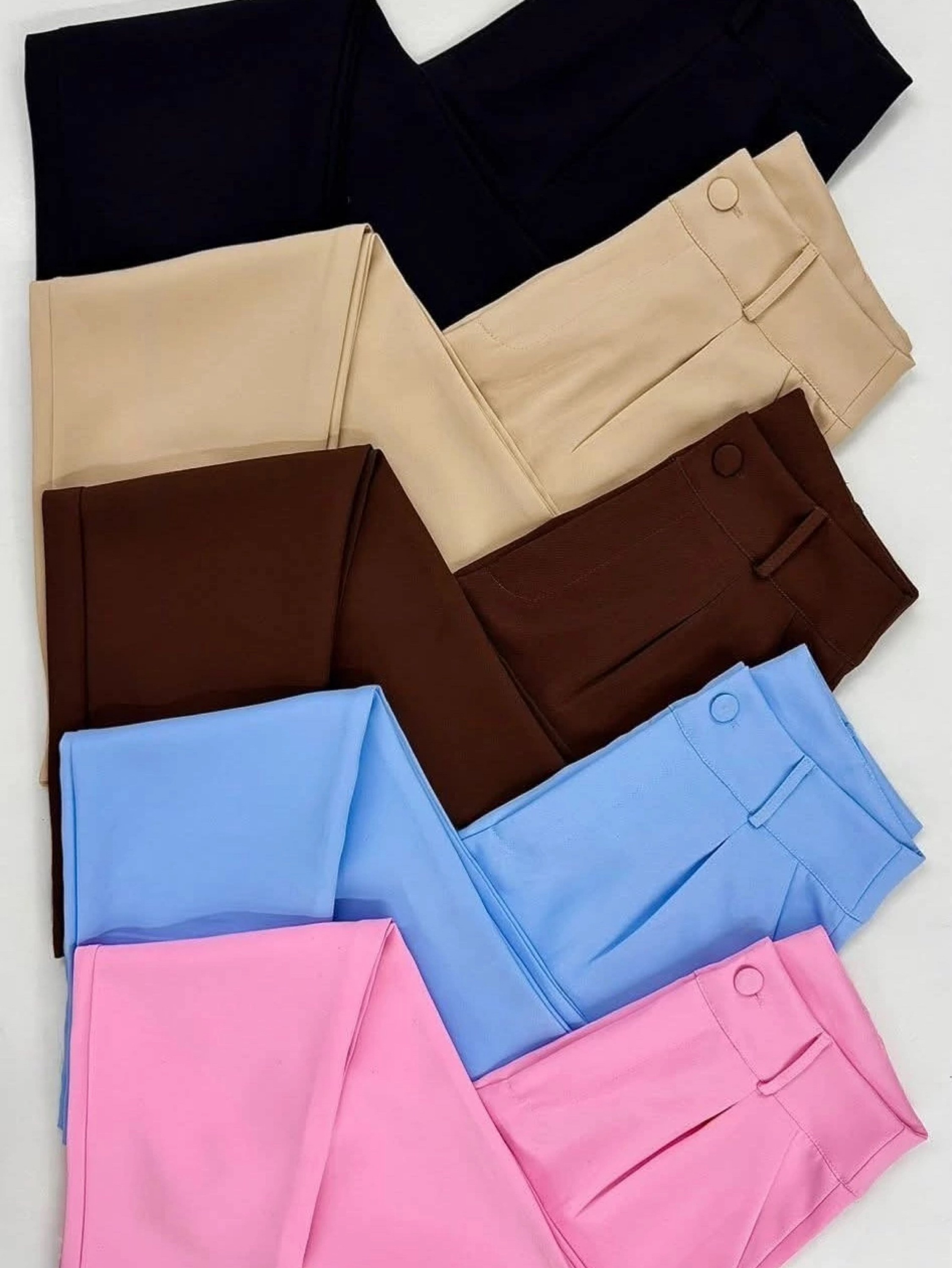Calça alfaiataria botão estilo zara