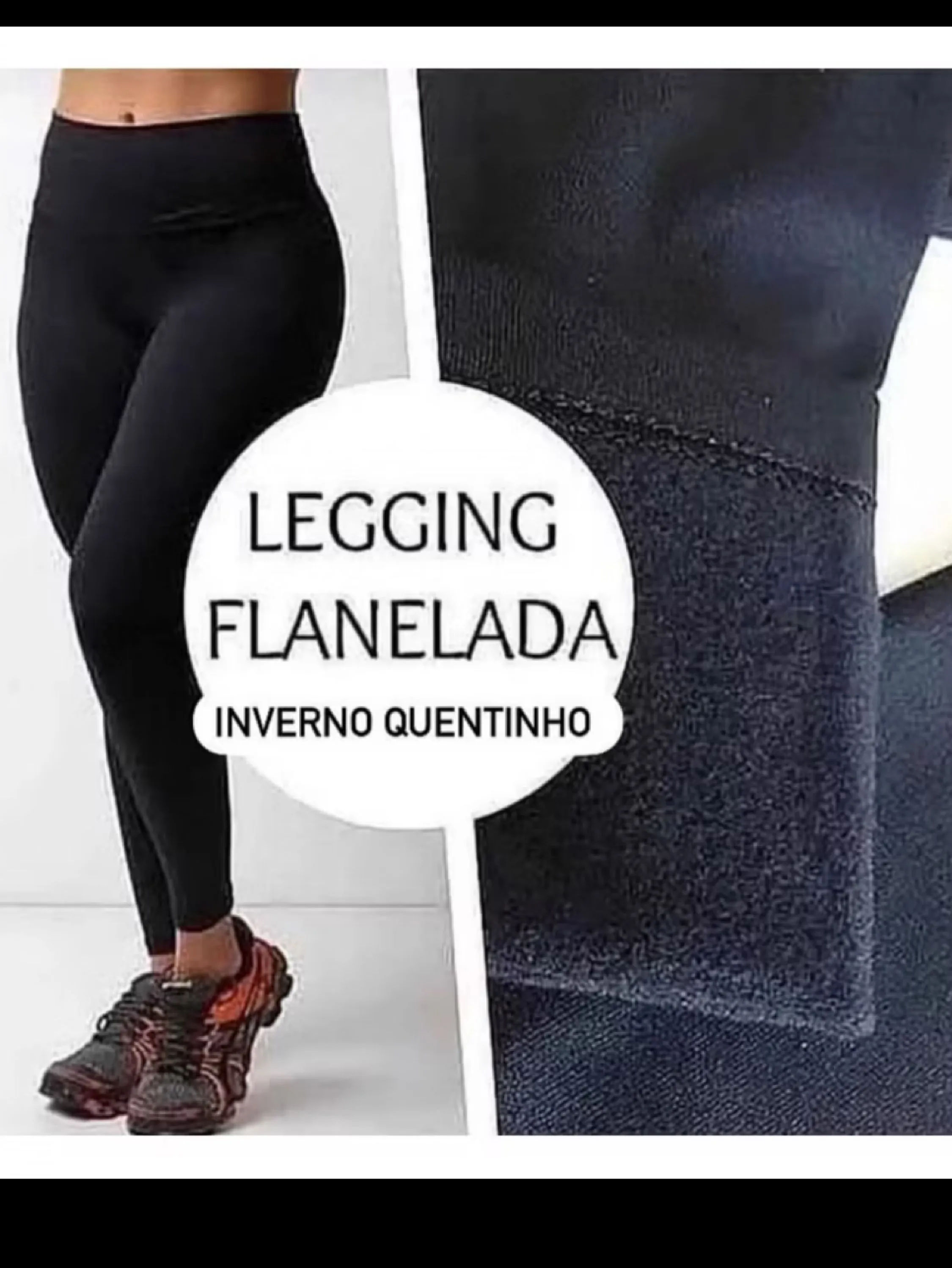 CALÇA LEGGING FLANELADA