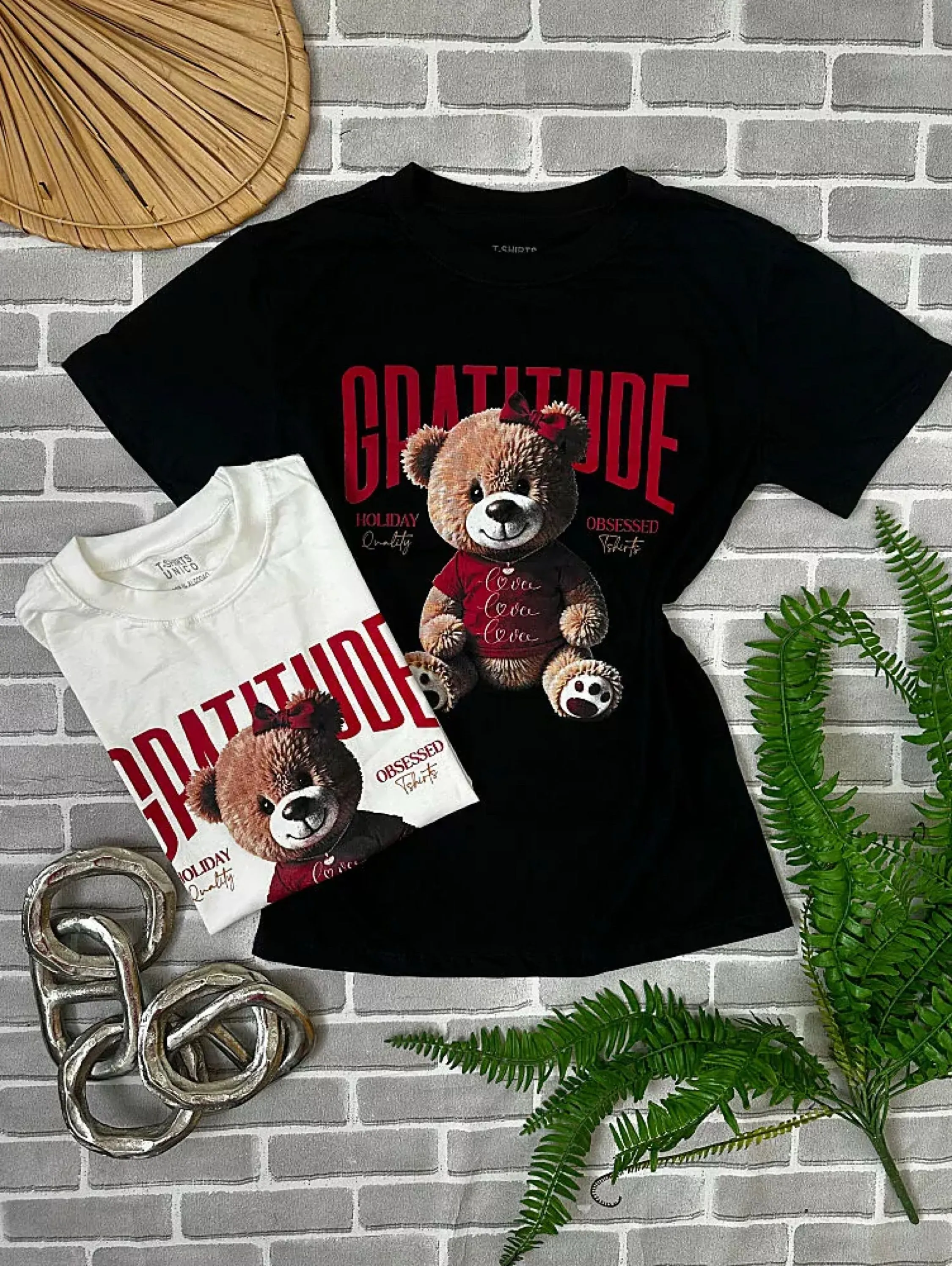 T-shirt Algodão urso