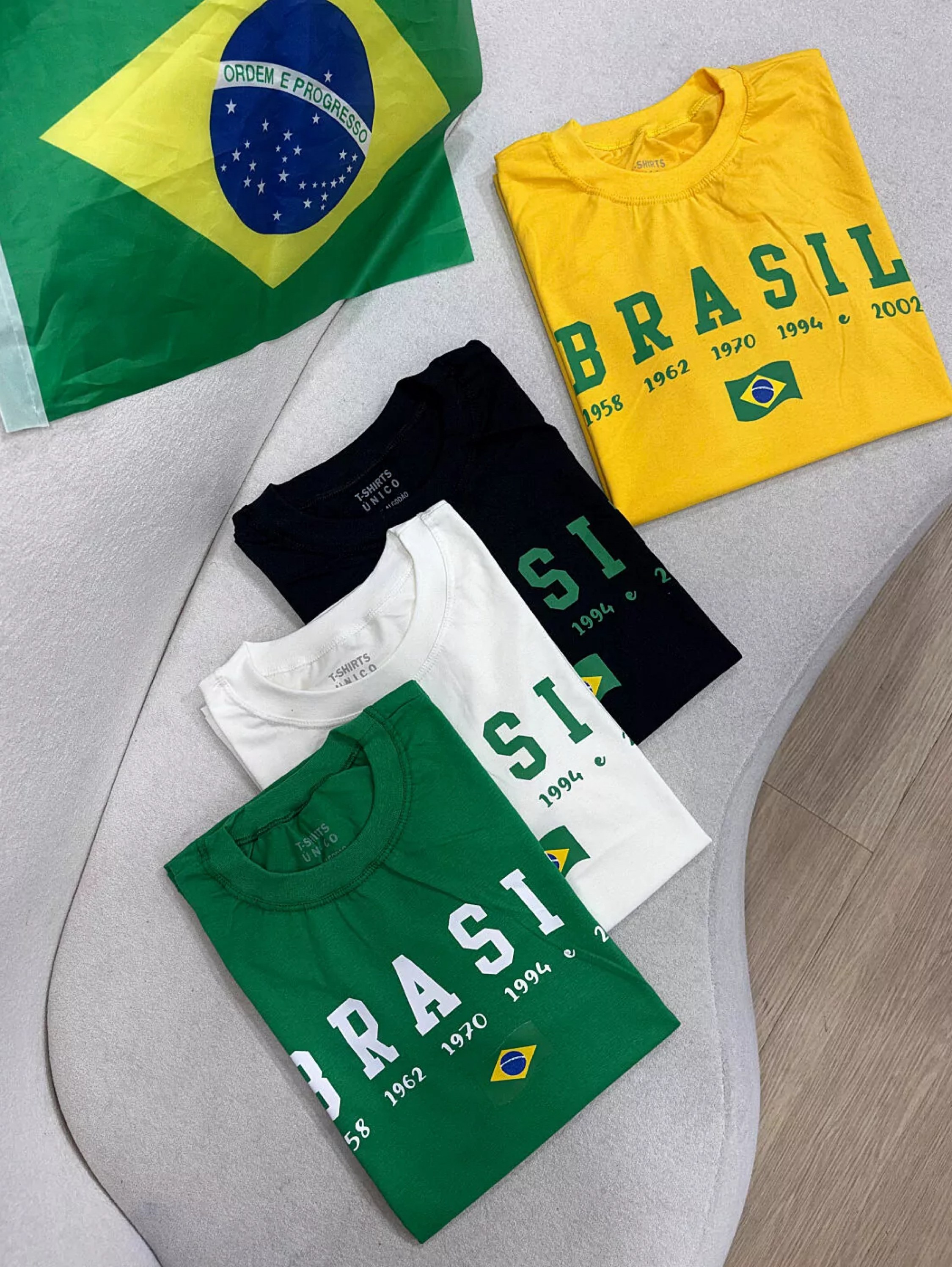 T-shirt Brasil 100% Algodão