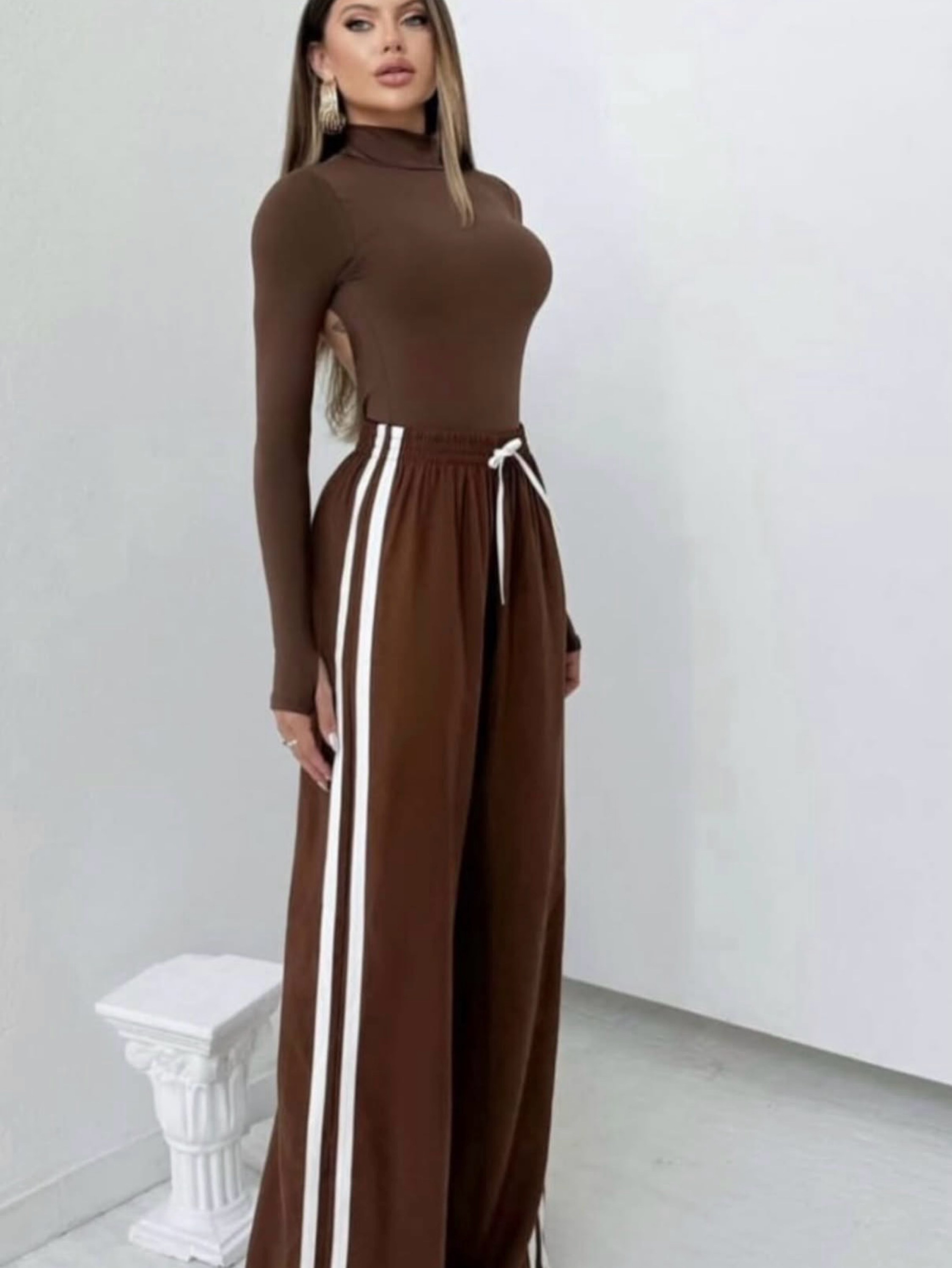Calça pantalona Sport listra