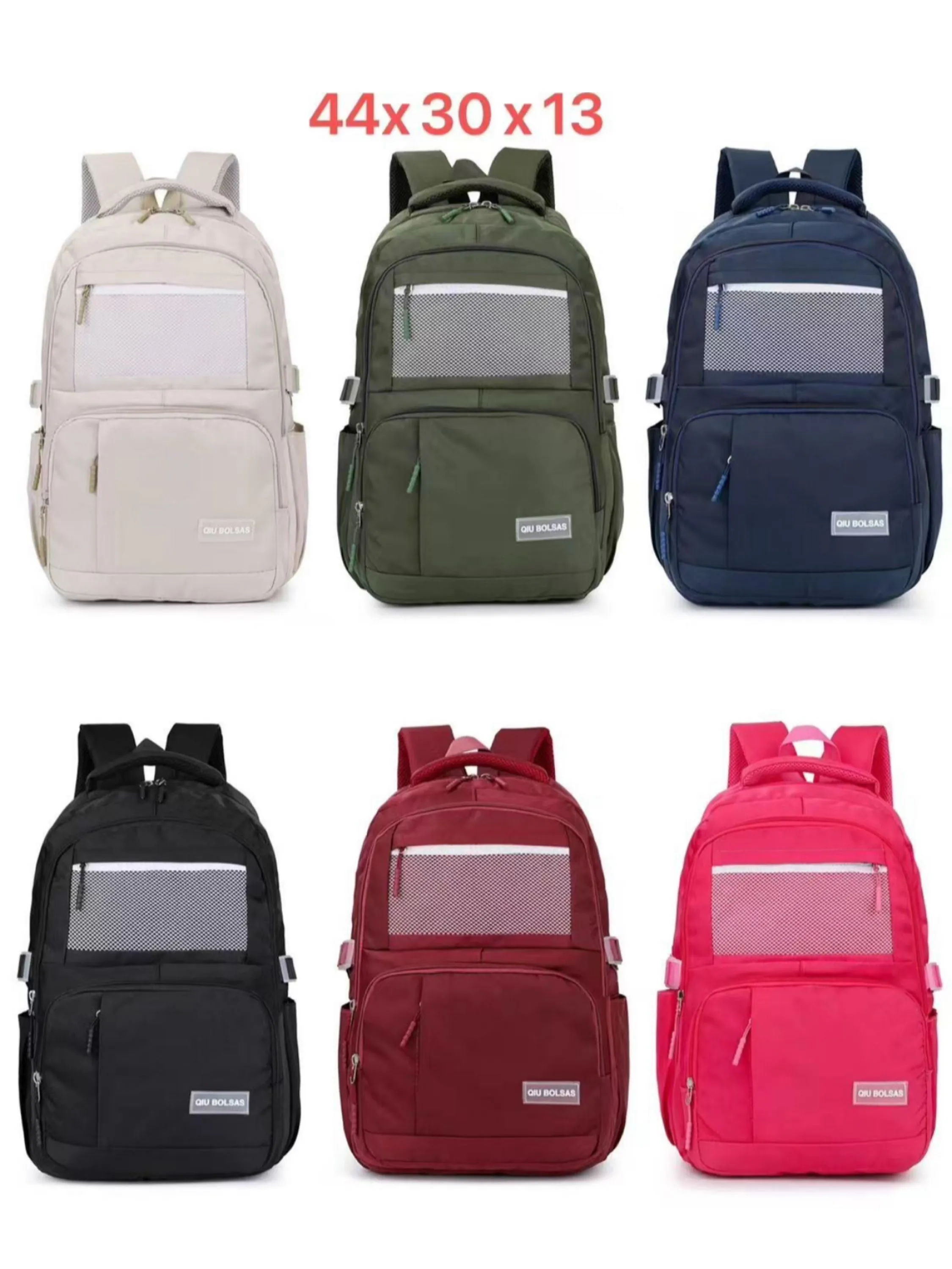 Mochila Escolar Juvenil Feminina e Masculina Grande 44x30x13