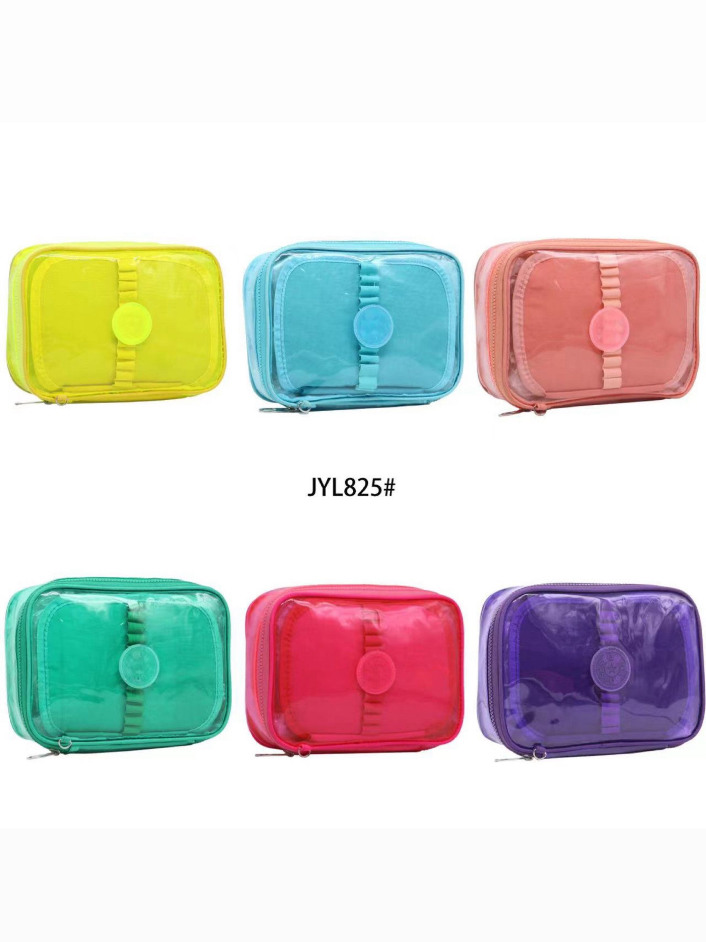 Estojo Transparente Grande com compartimento