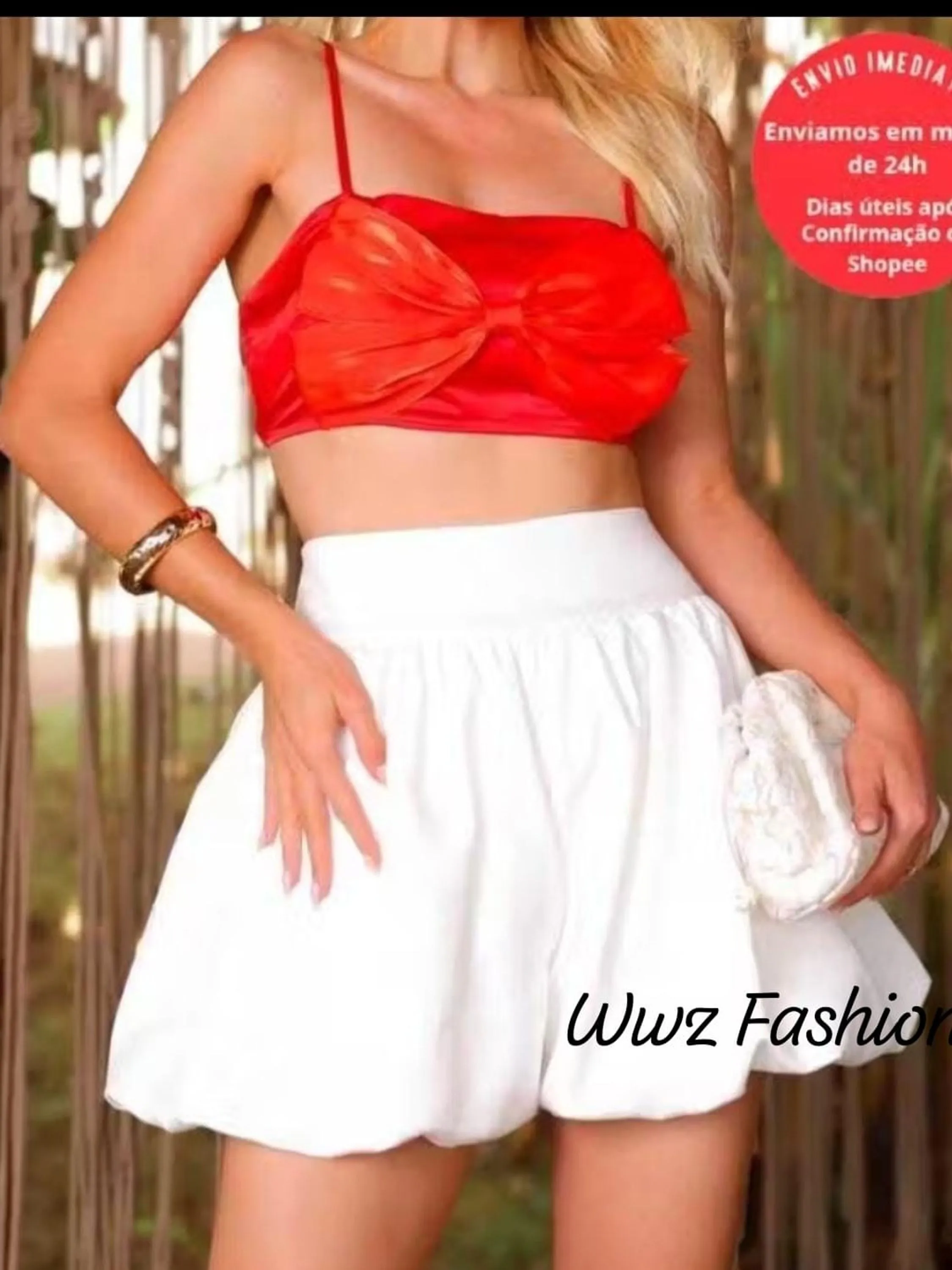 Wwz Fashion Mini Saia Balonê Bubble Curta Moda Gringa Blogueira Fashion 190