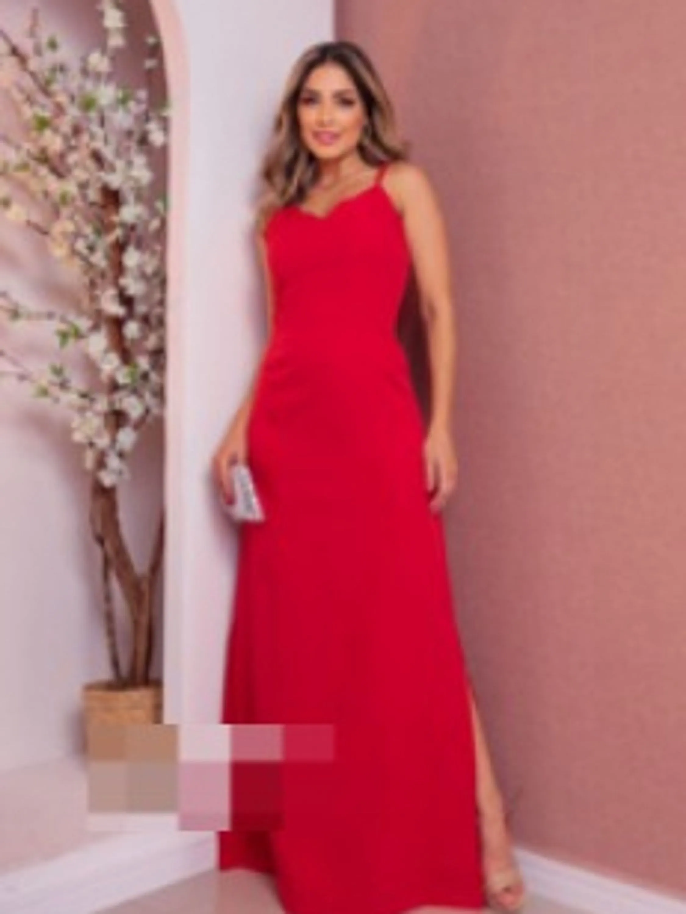 Modas Domi Vestido Longo De Alfaiataria 7223