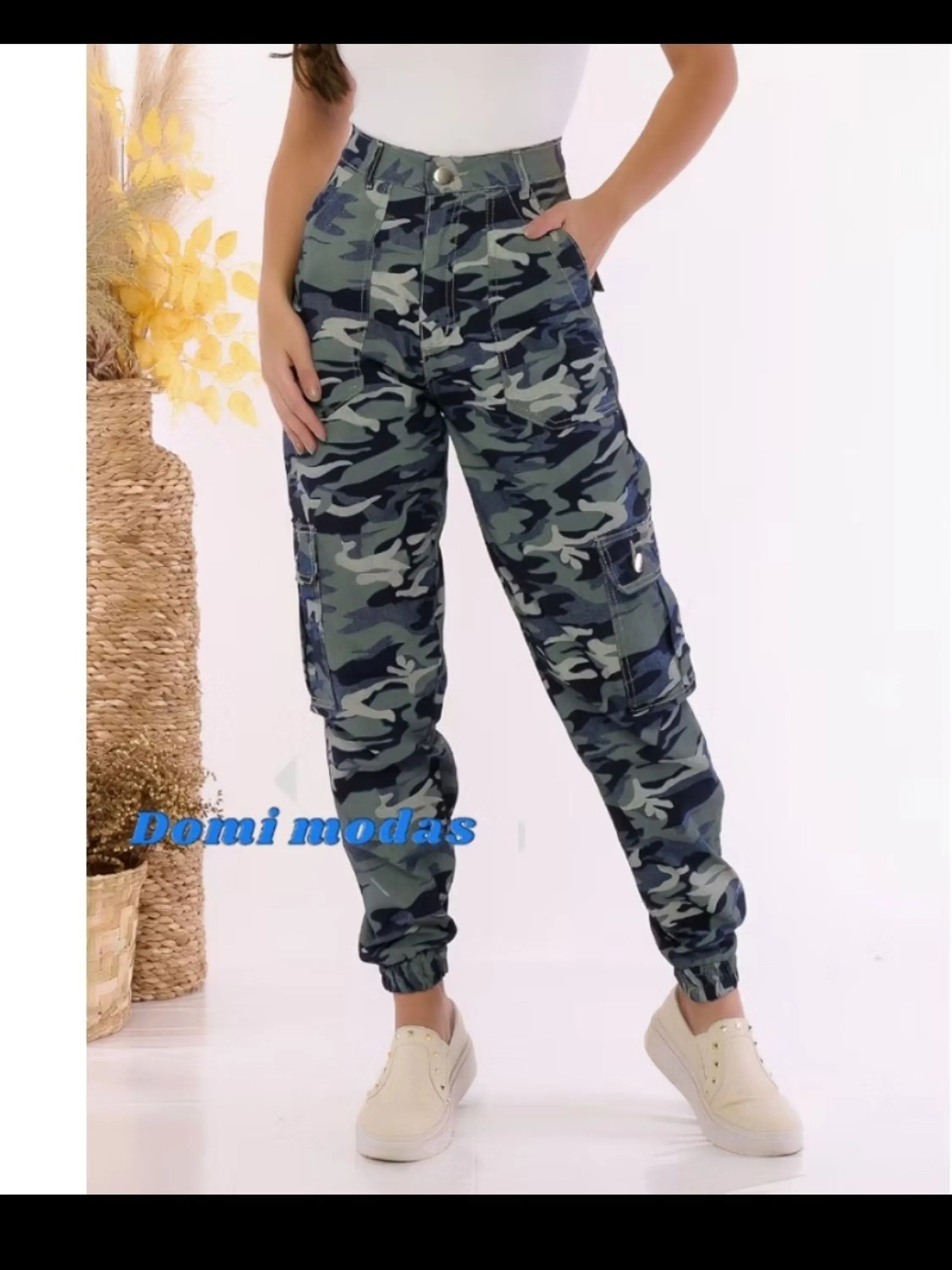 Modas Domi Calça Camuflada Feminina da Moda 8415