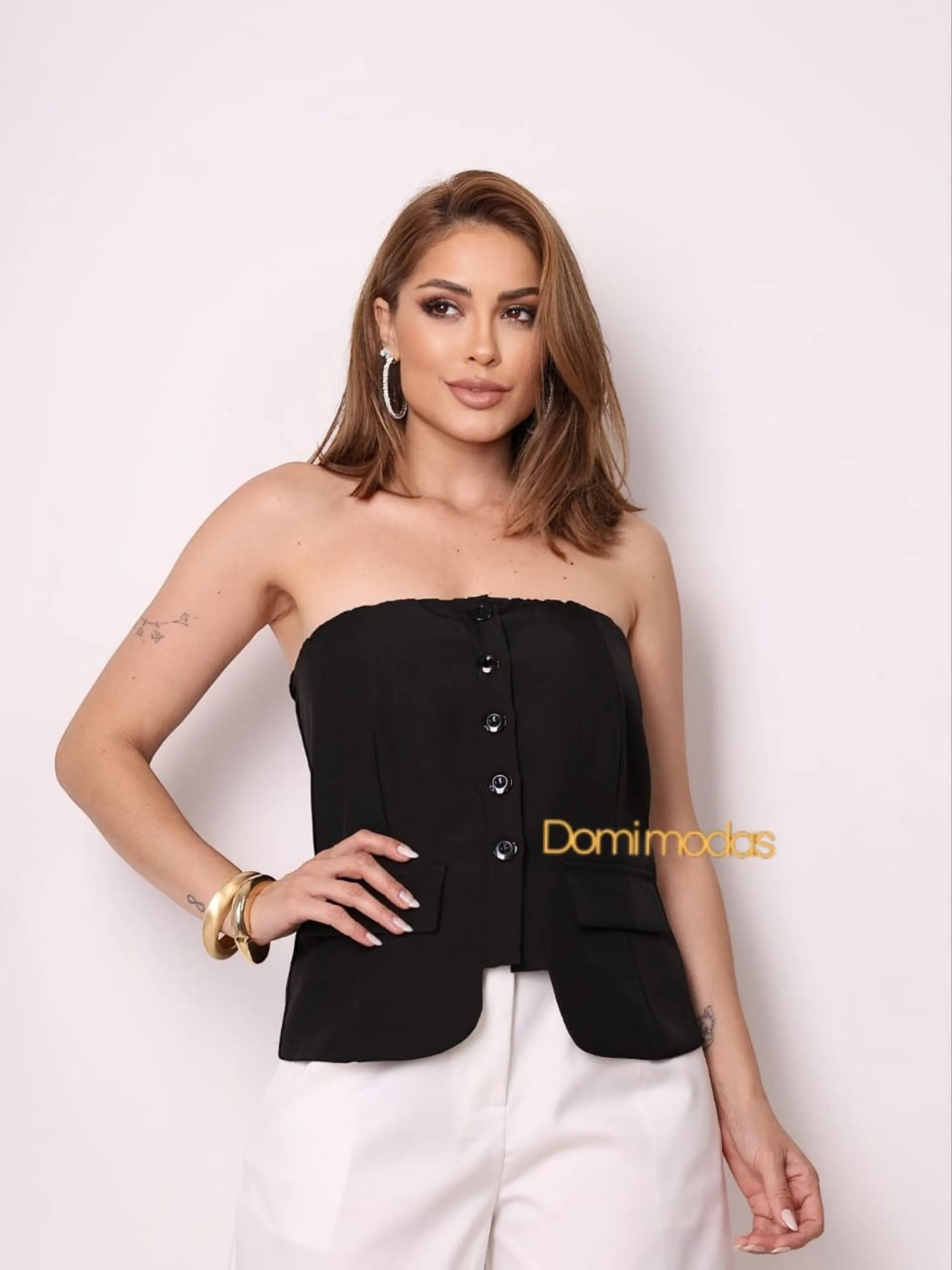 Domi Modas- Blusa Feminina Tomara Que Caia 90603