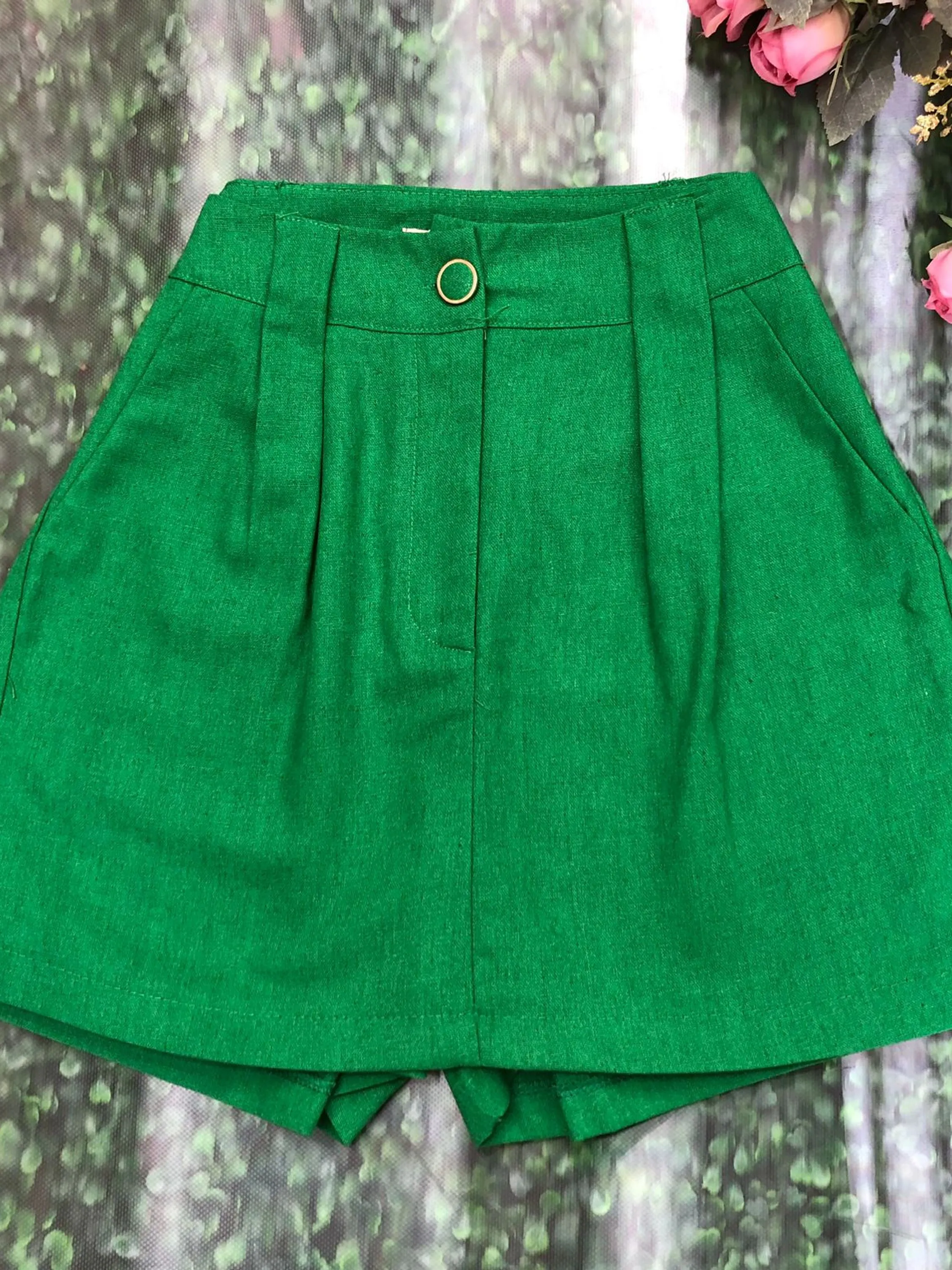 Doutoras Modas Short Saia de Linho 129