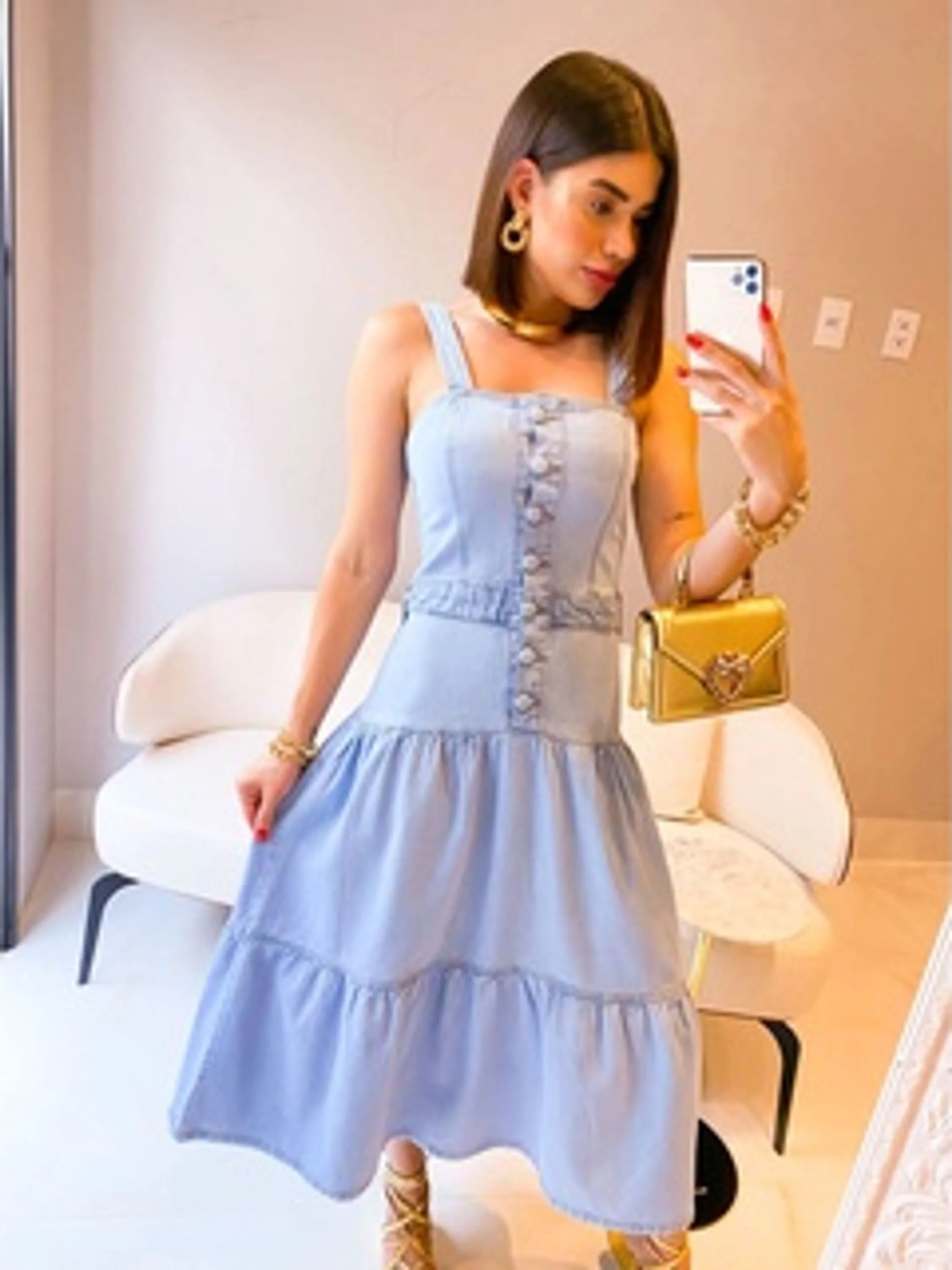 Doutoras Modas Vestido Jeans 7283