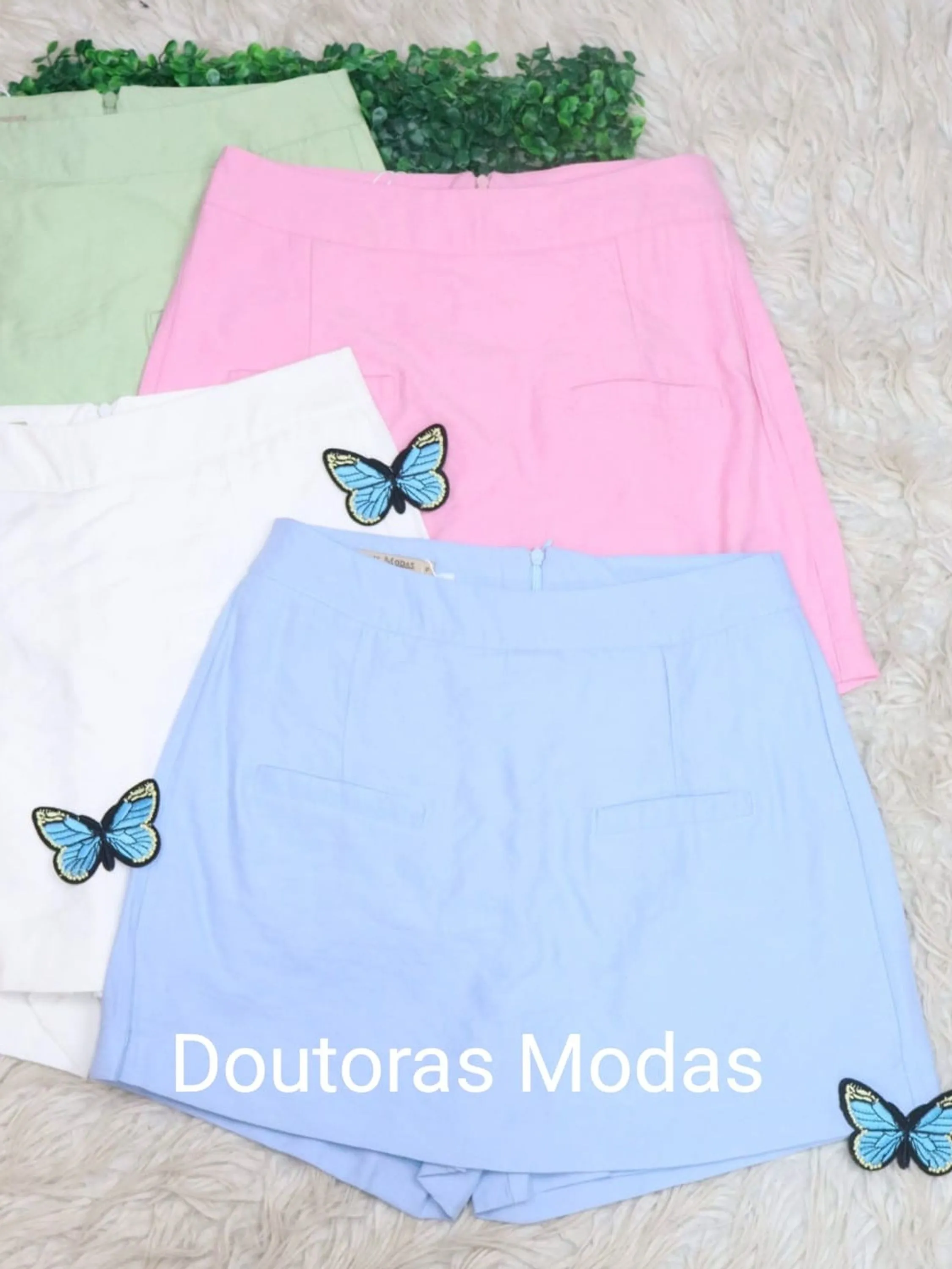 Doutoras Modas Shorts Saia Tecido Amarante Estilosa Tendência de Moda 2025 213