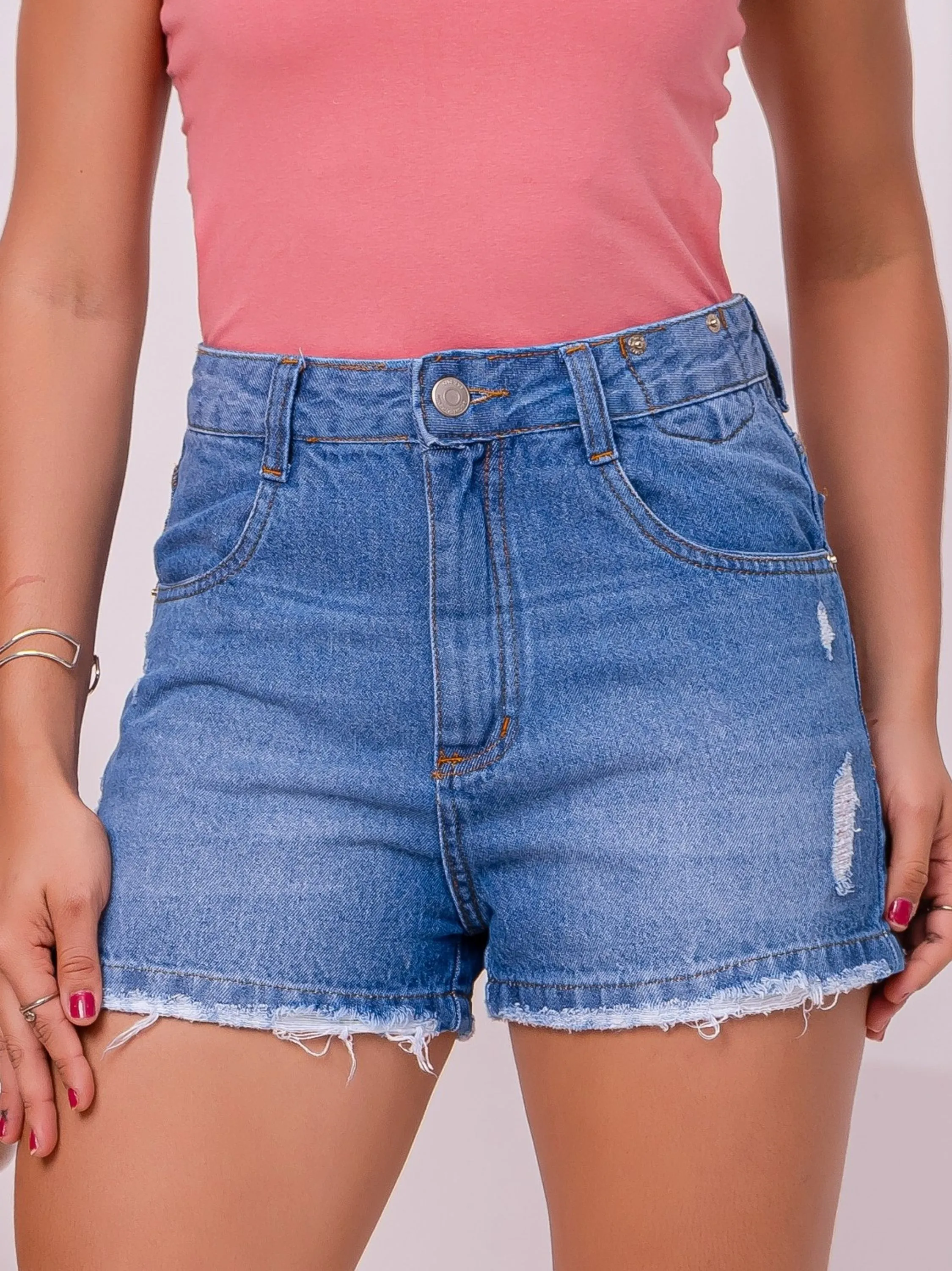 Short jeans Hot cintura alta