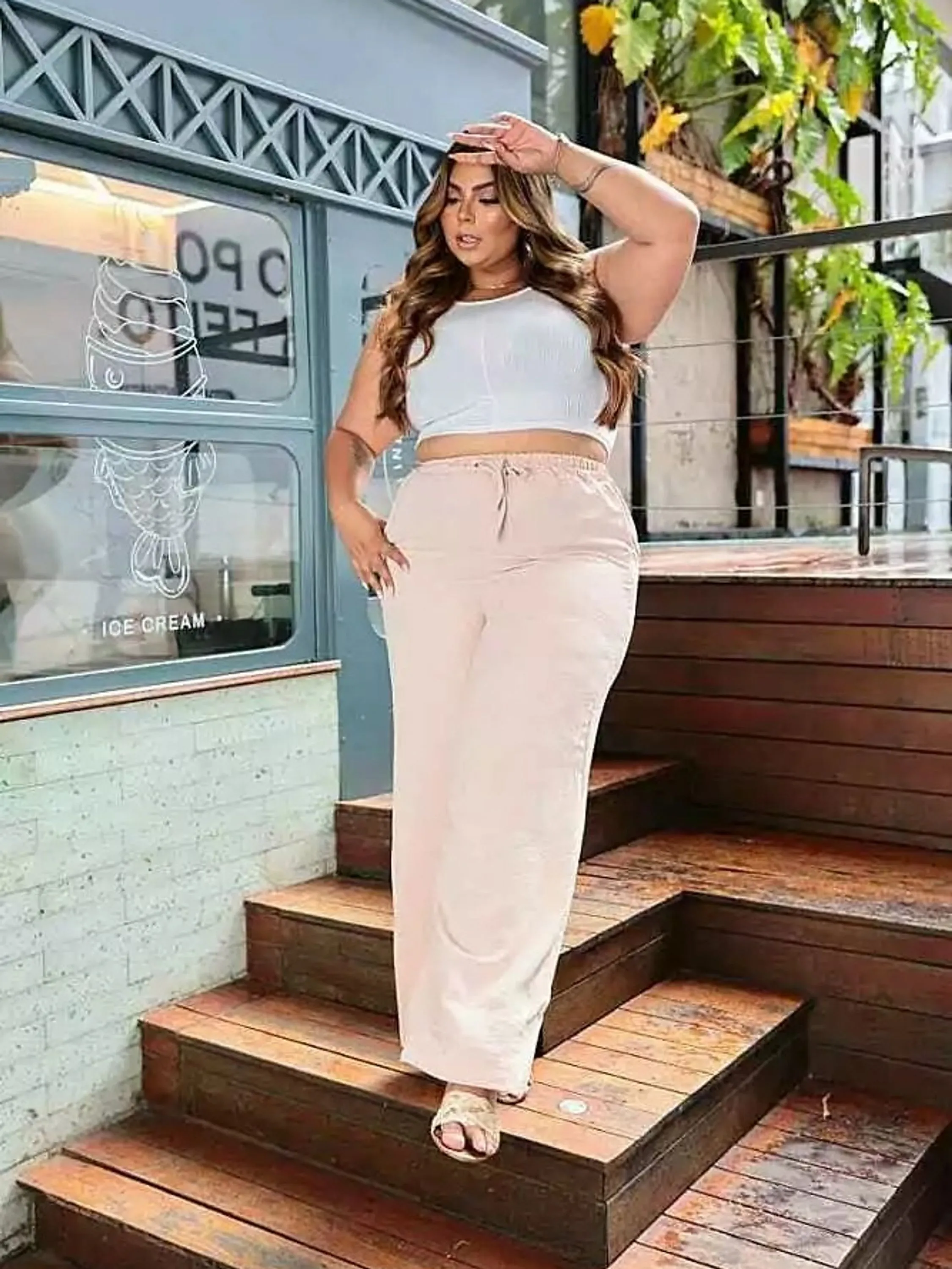 Calça Alfaiataria Pantalona Duna Plus Size Outono/Verão 2025