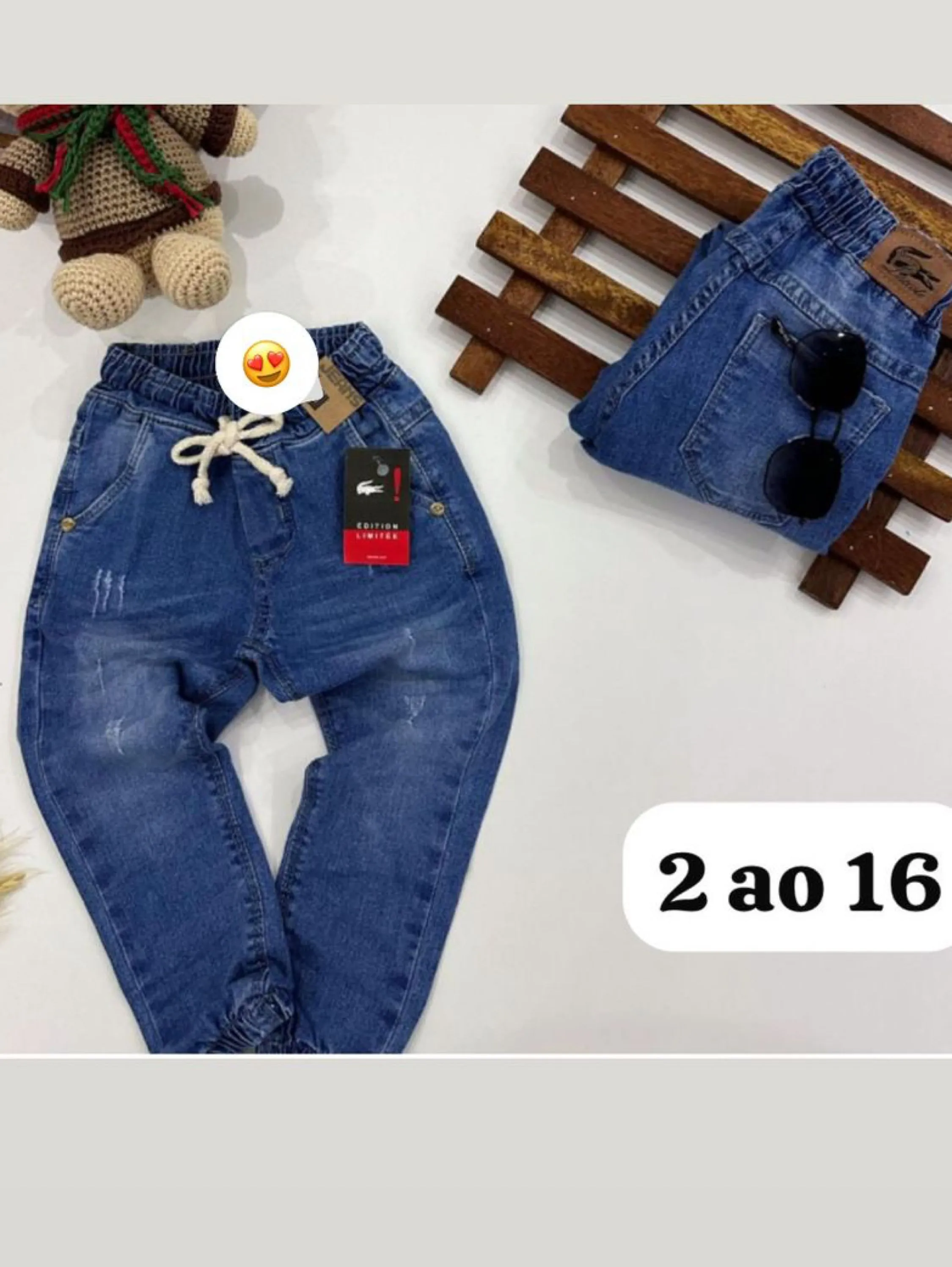 Calça jeans infantil menino