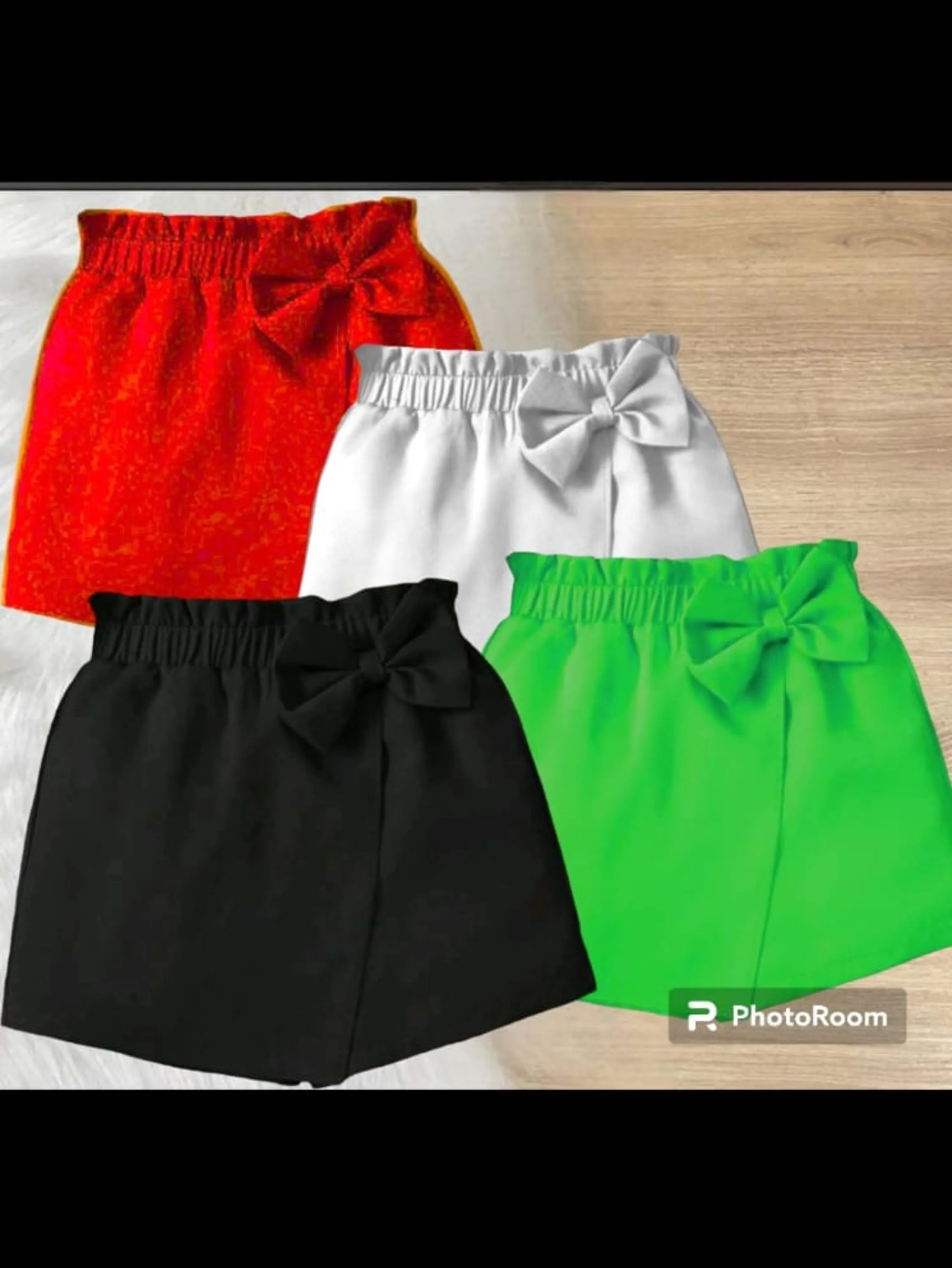 Short saia infantil