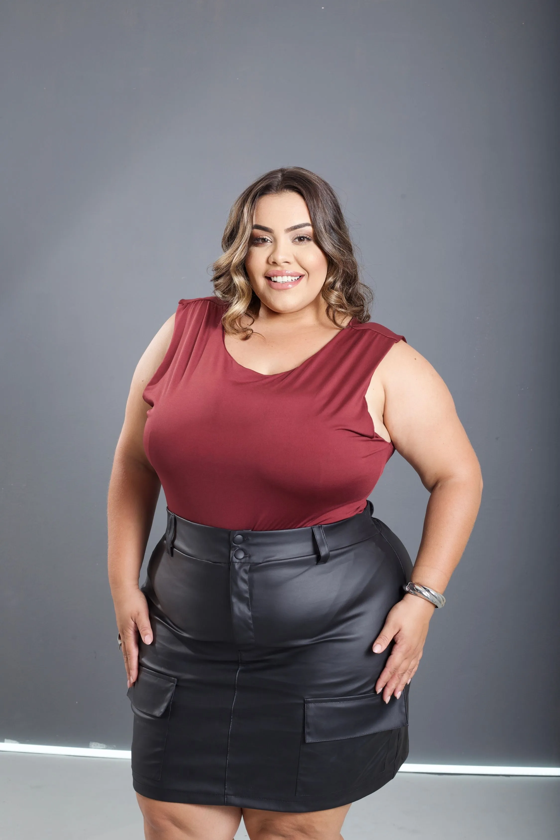 Body Regata Plus Size Básica Moda Verão G1 ao G3 Lisa