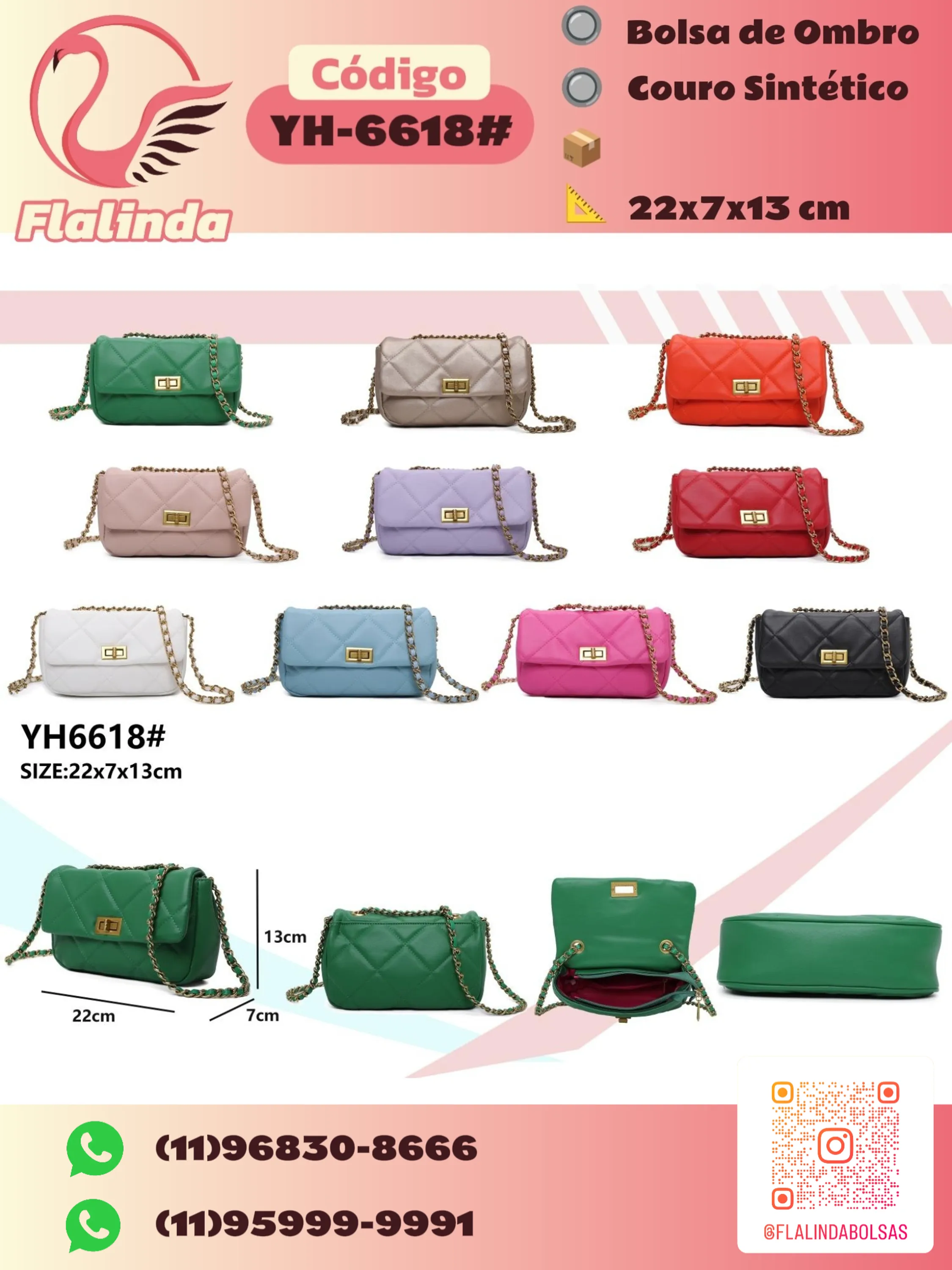 YH-6618#, Bolsa de Festa, FlaLinda