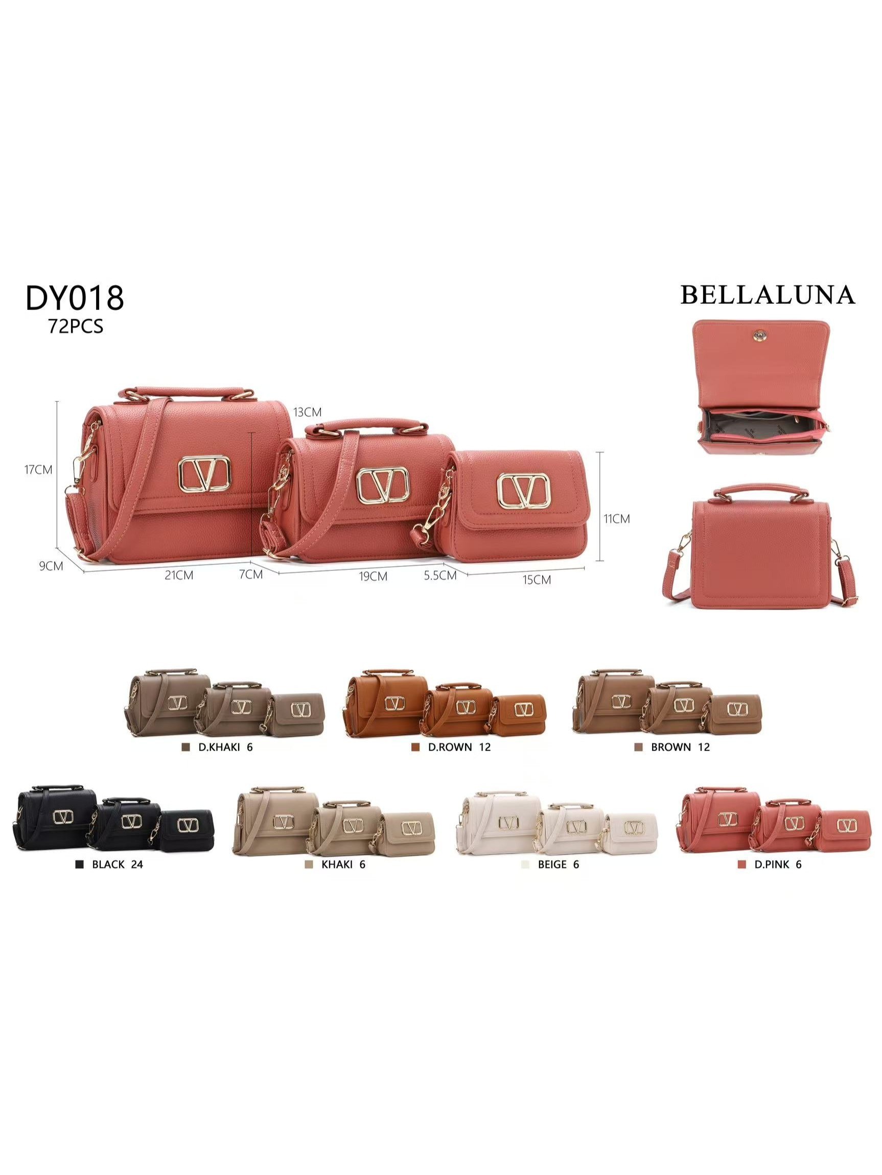 Kit de 3 Bolsinhas Femininas_DY018#