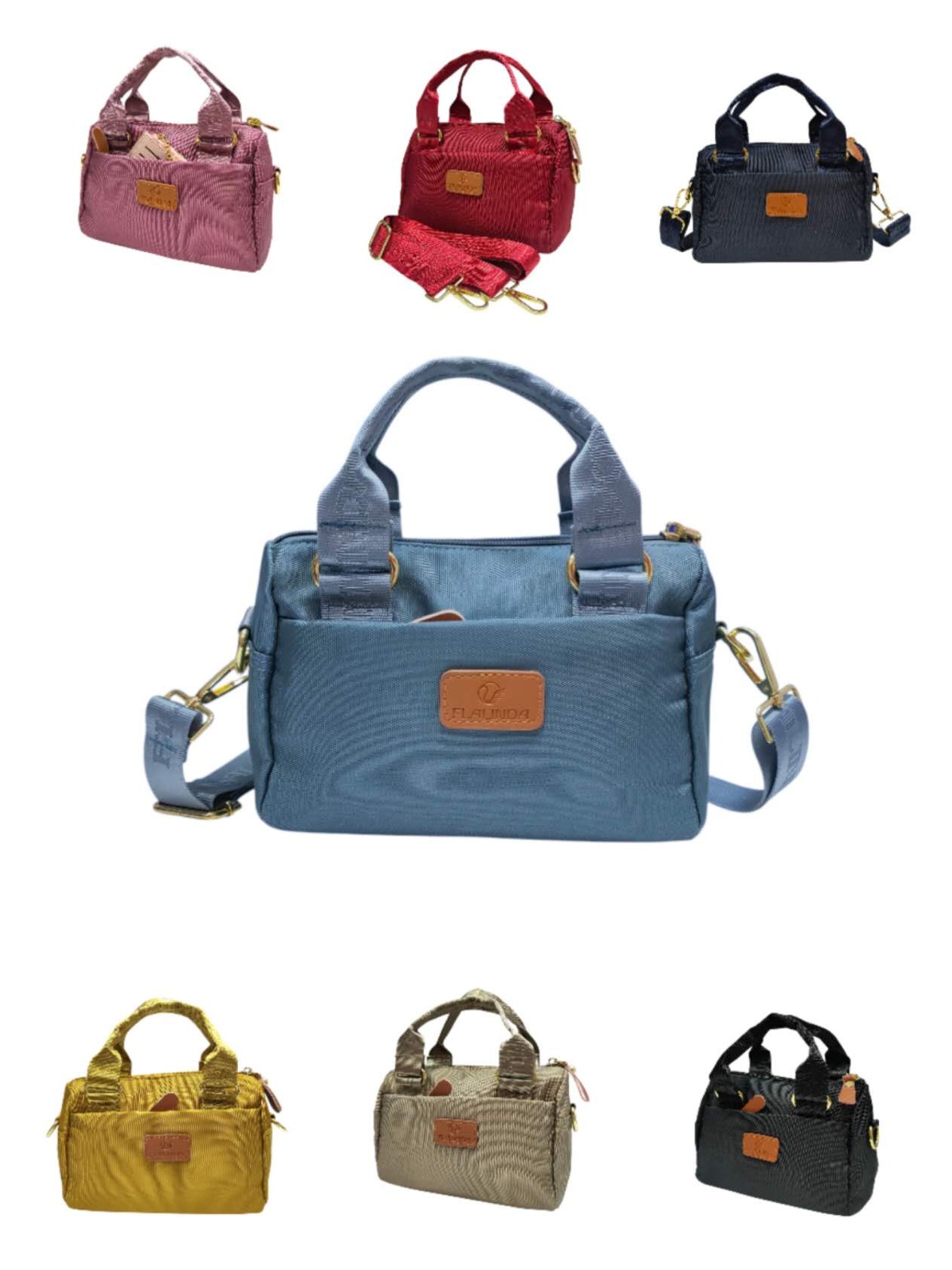 Bolsa Pequena Feminina de Lona Impermeavel Reforçado