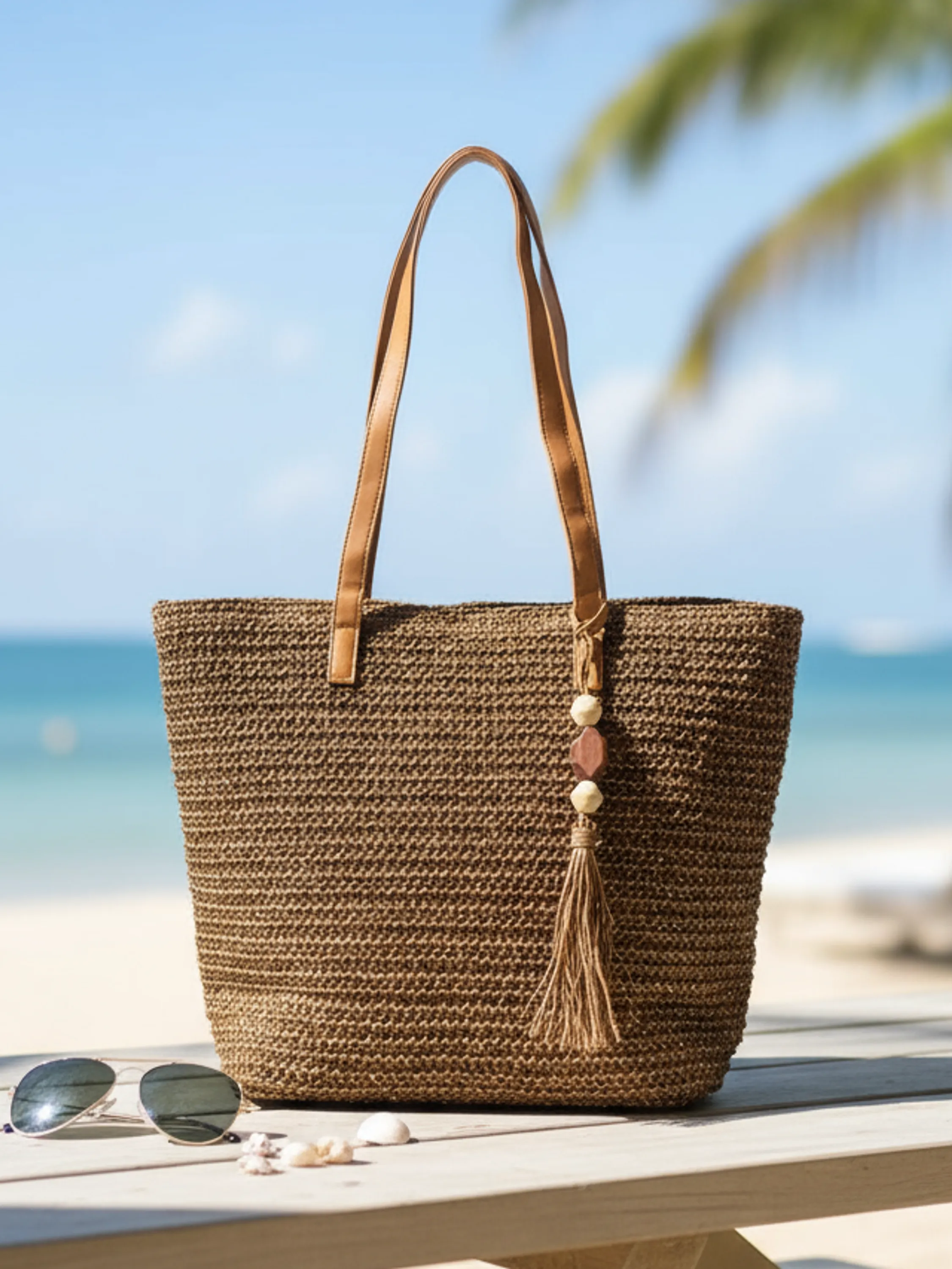 Bolsa de Palha Feminina - 11816#