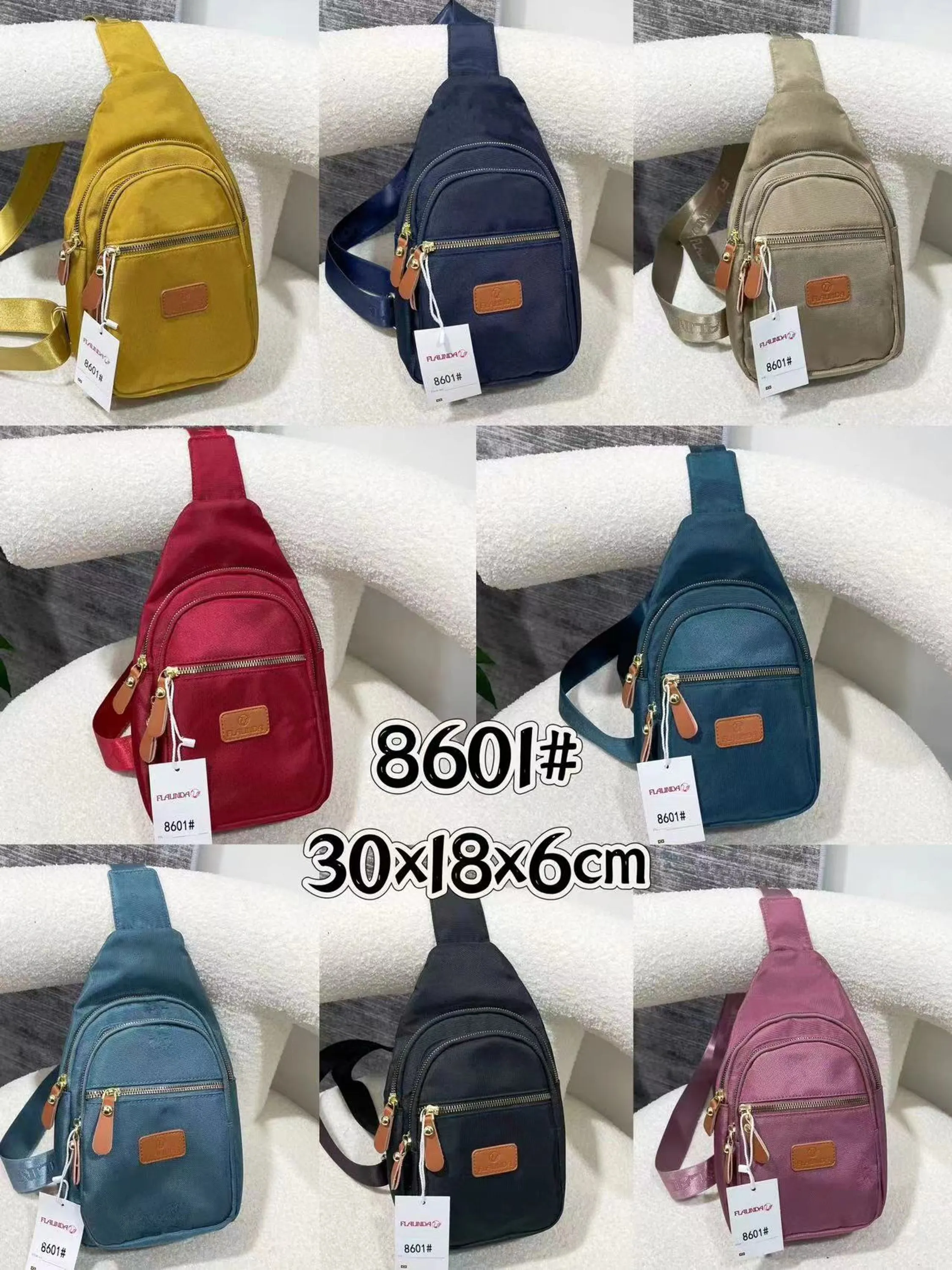 Bolsa Mochila Feminina de Peito Ante Furto, Tiracolo Pochete Bolsa Impermeável Transversal, Material de LONA REFORÇADO(8601#)