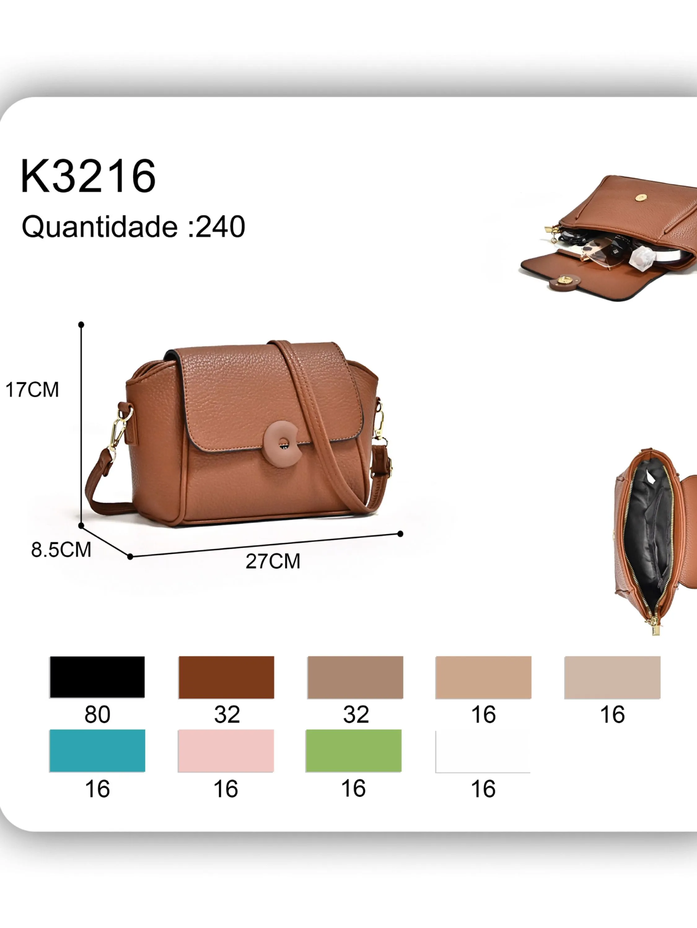 Bolsa feminina (k3216)