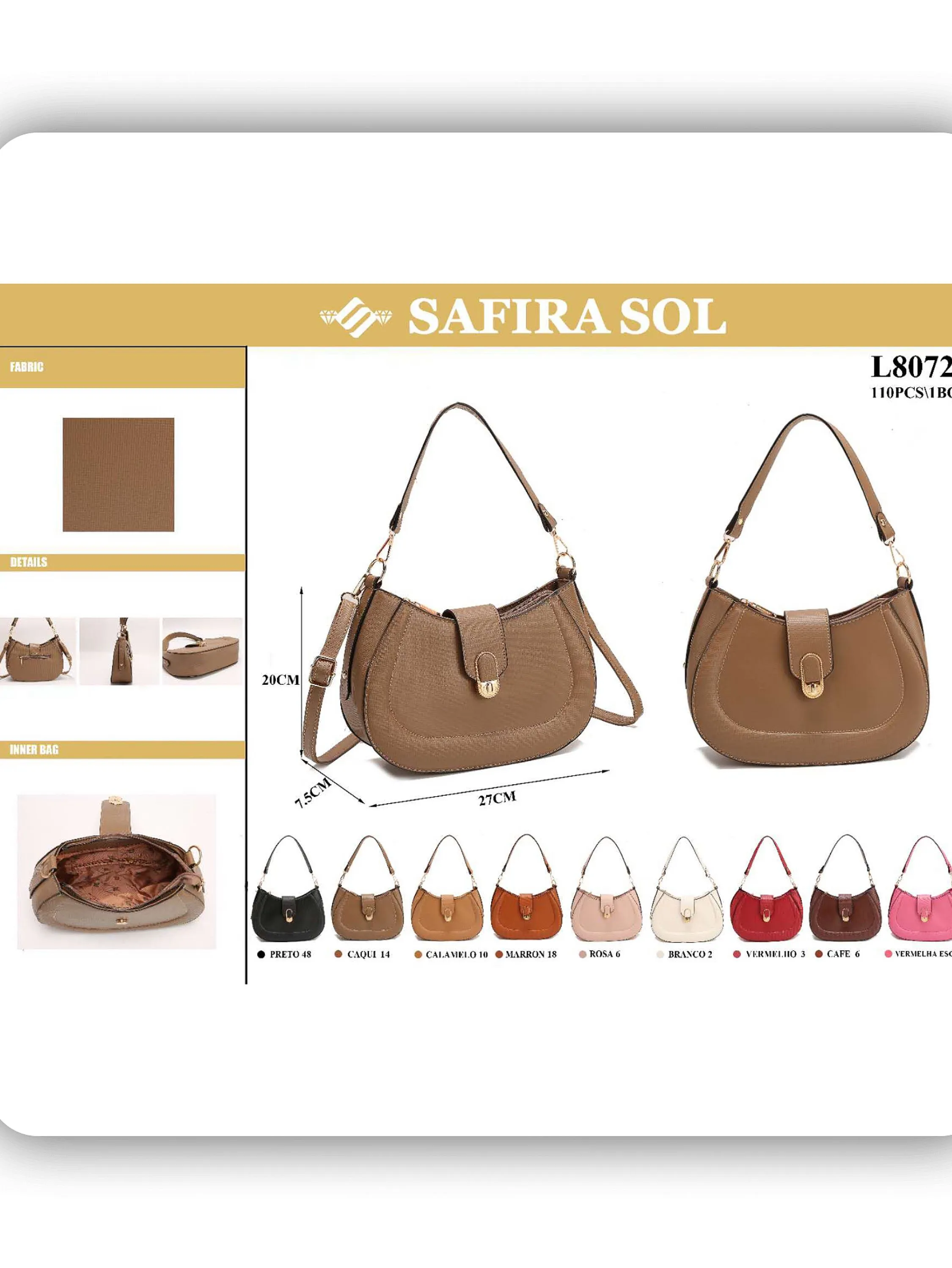 Bolsa feminina (L80727)