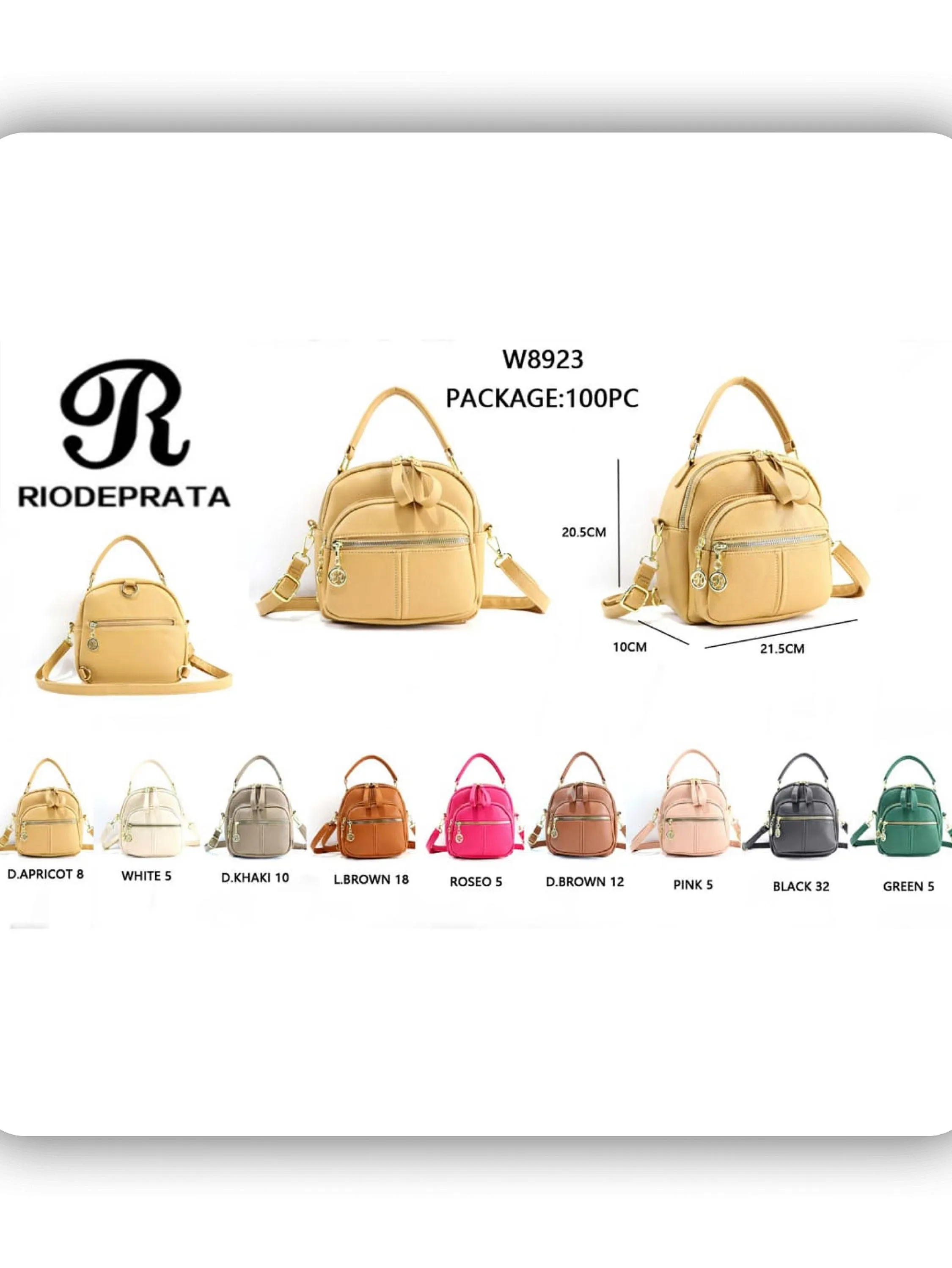 Bolsa mochila feminina (w8923)