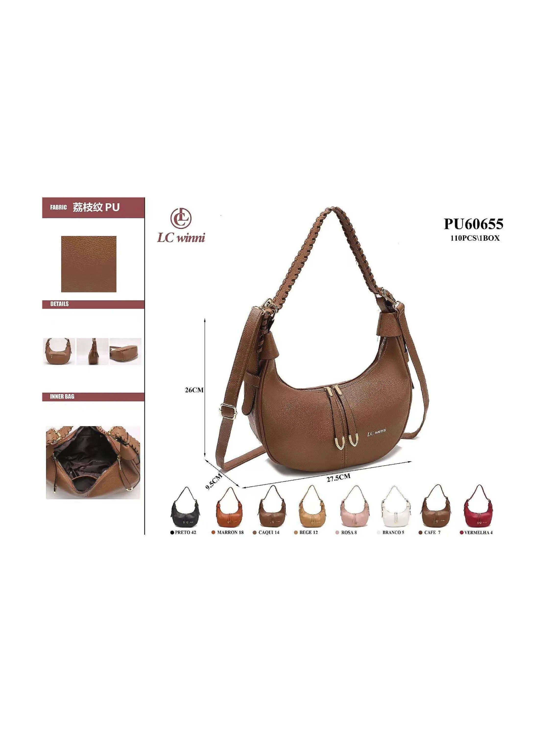 Bolsa feminina (PU60655)