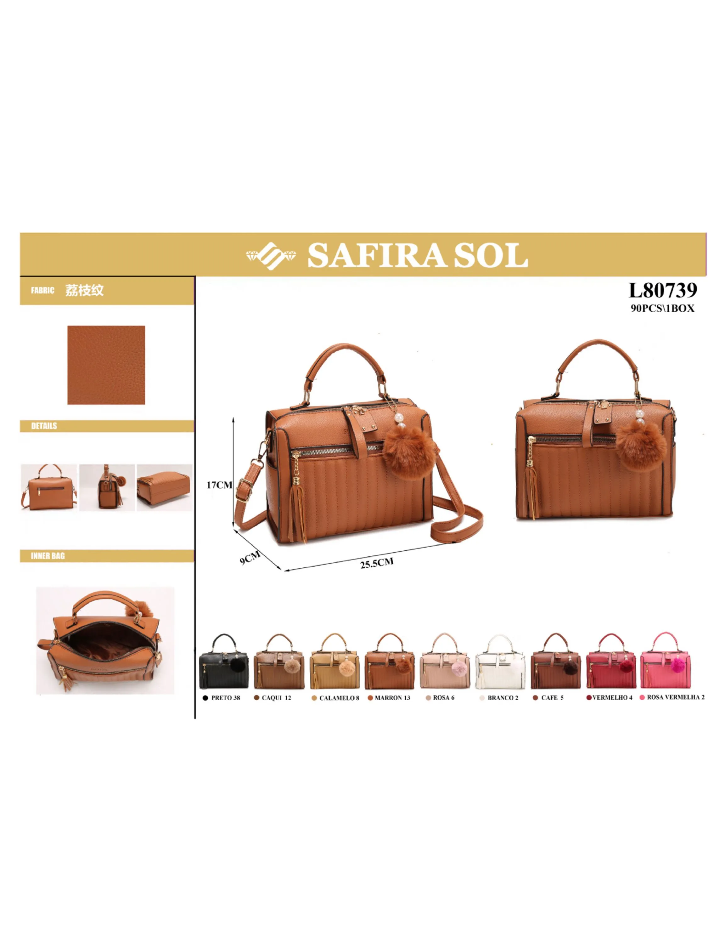 Bolsa feminina（L80739）