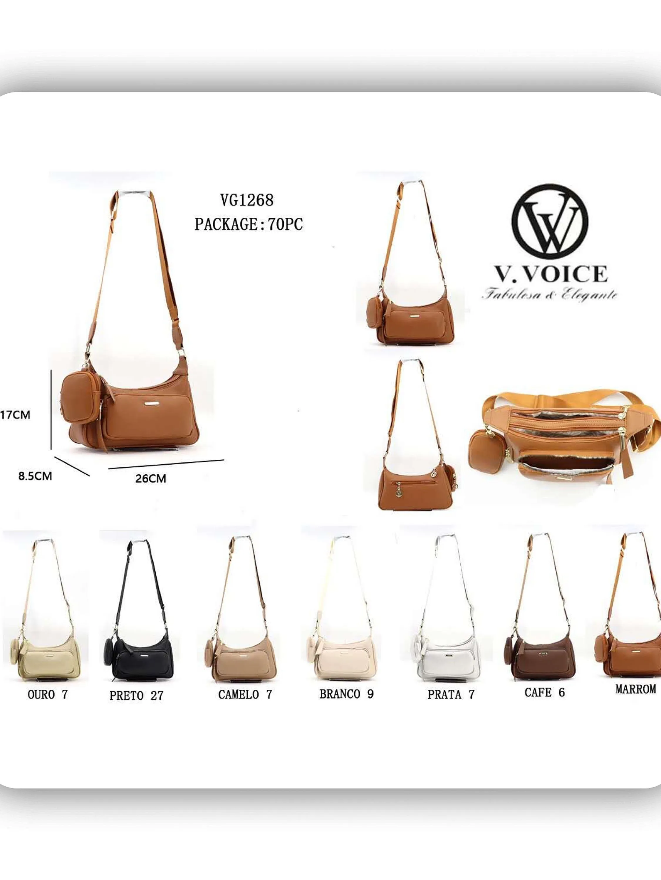 Bolsa feminina(VG1268)