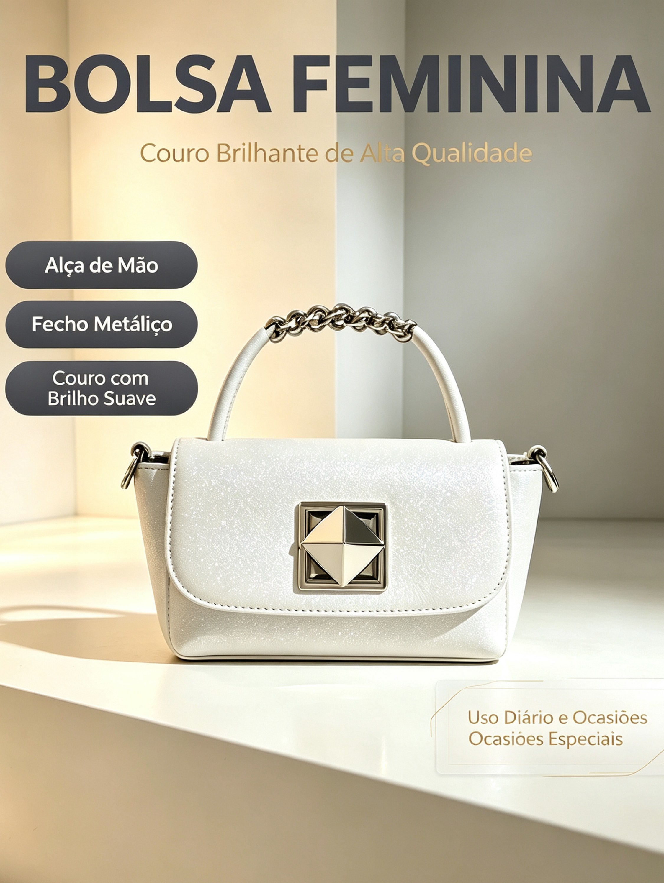 Bolsa de mão com alça transversal AL-950