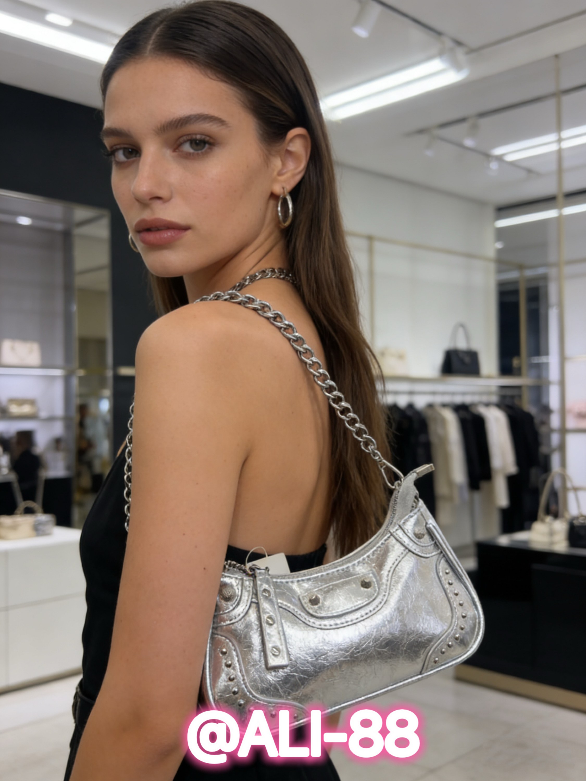 Bolsa tiracolo com duas alças cabe celular AL-1202