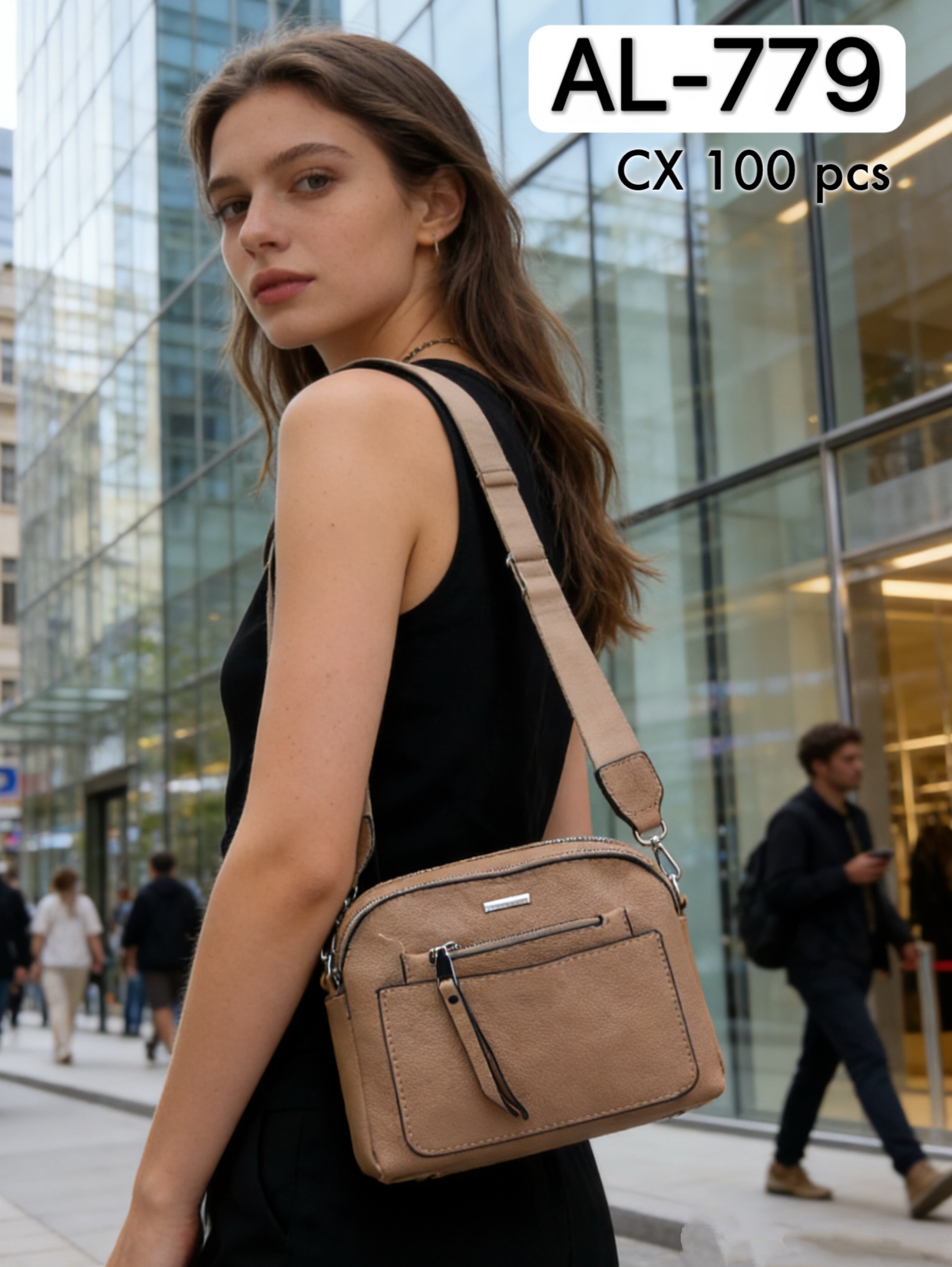 Bolsa básico com alça de tecido AL-779