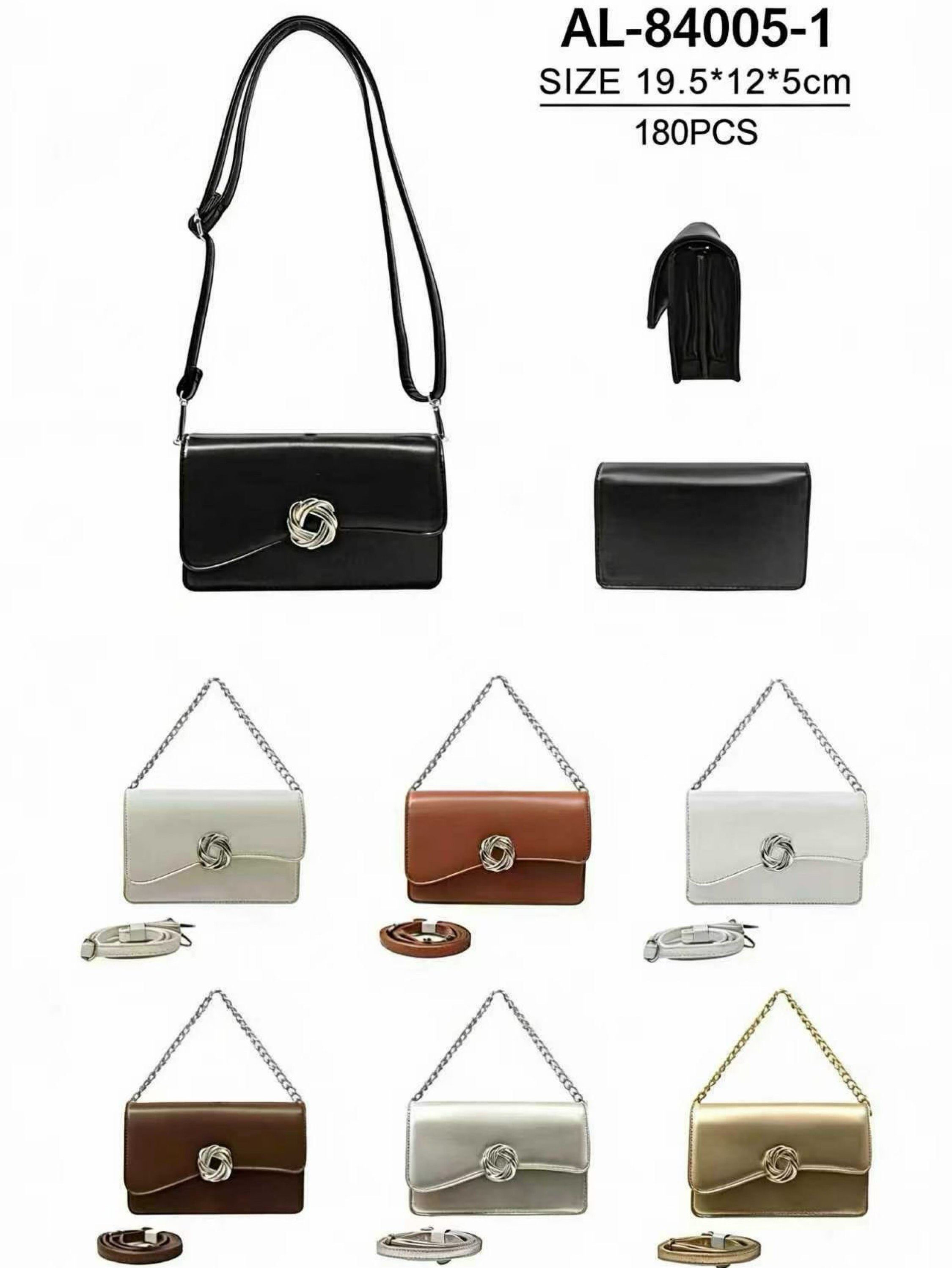 Bolsa estrutura chic com alça comprida AL-84005-1