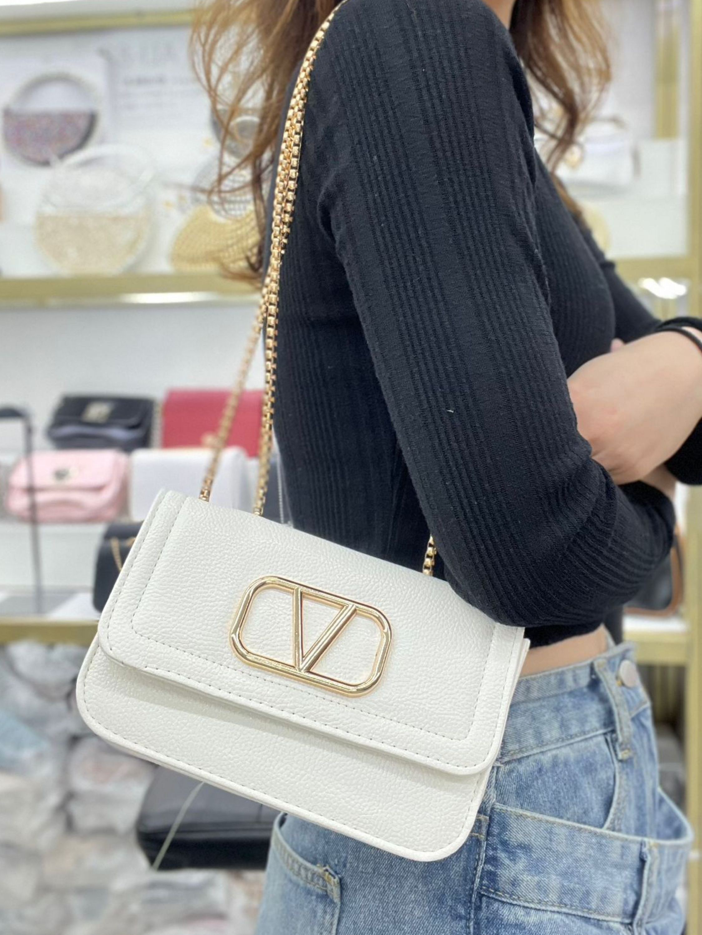 Bolsa tiracolo de alça corrente AL-1242