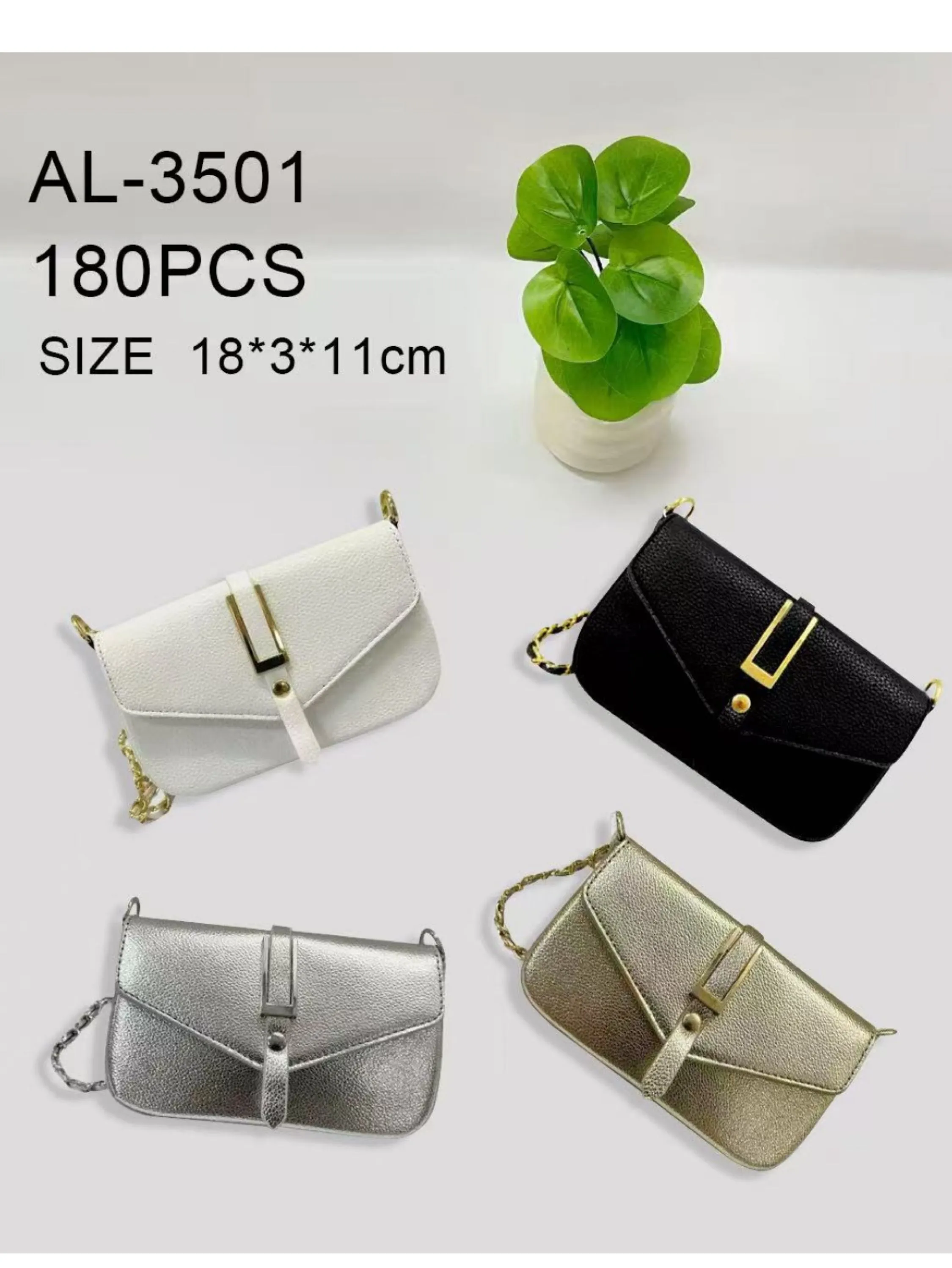 Bolsa com fivela bem chic coleção nova AL-3501