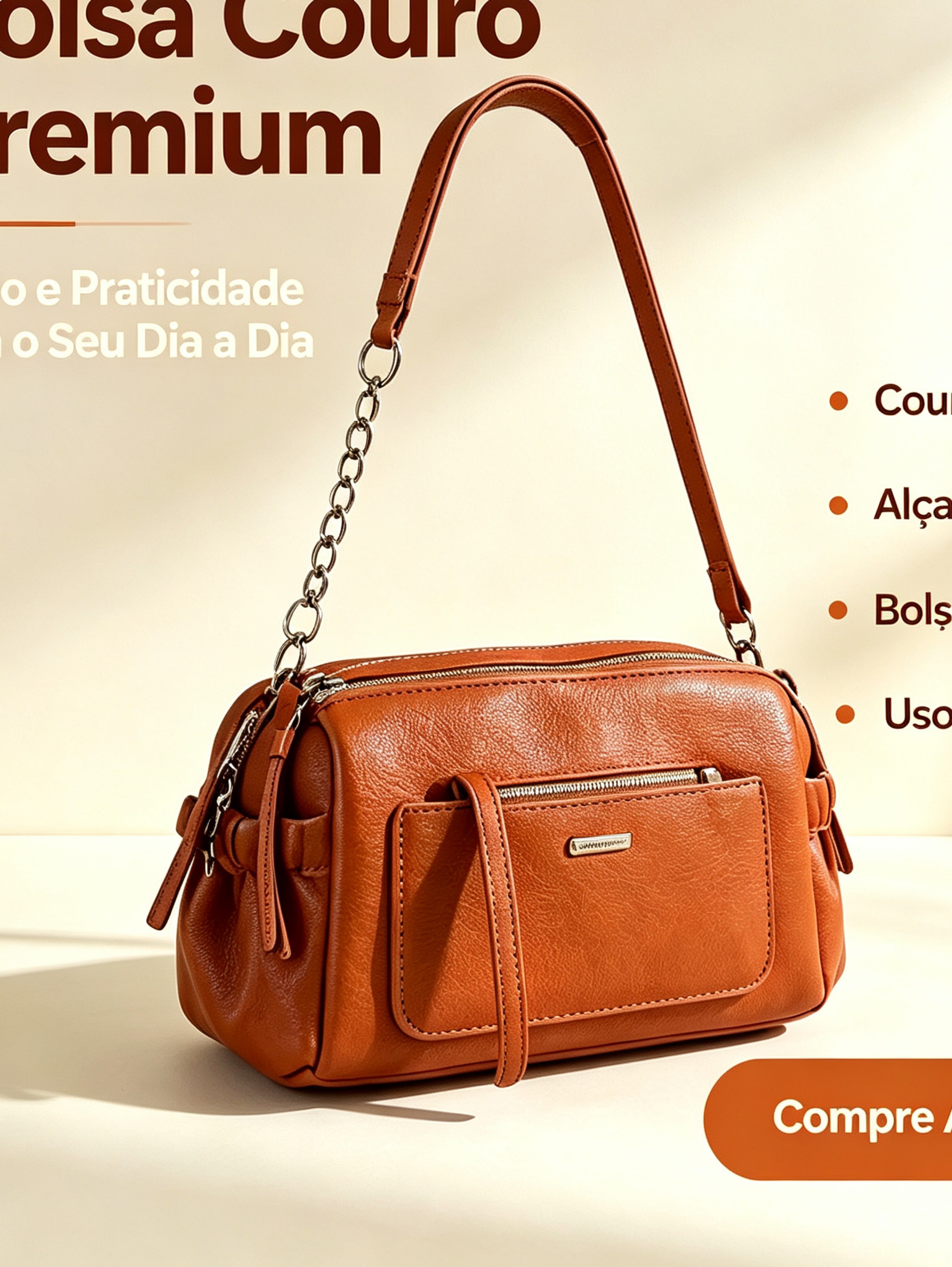 Bolsa Baú com alça Transversal AL-872