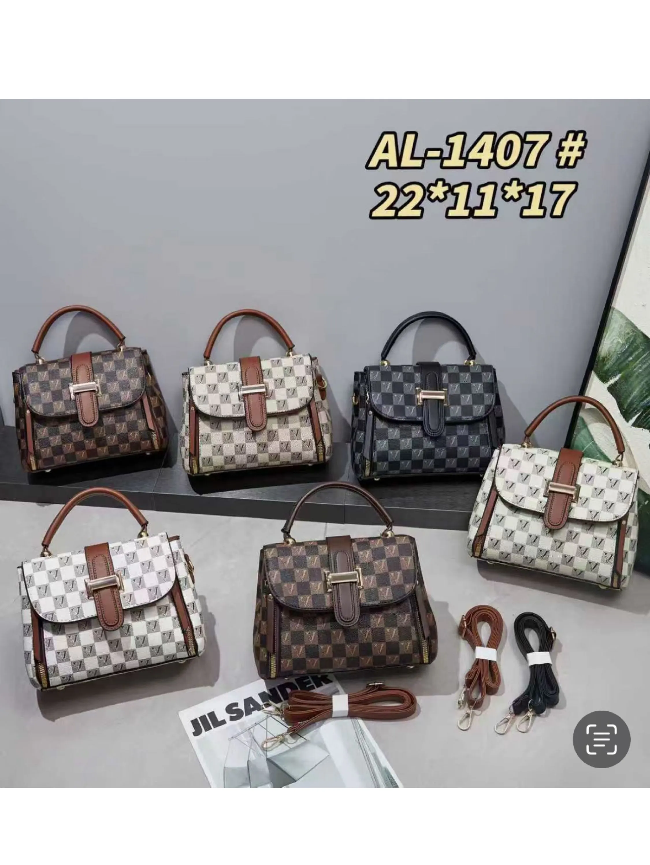 Bolsa estrutura bem chic de qualidade com alça AL-1407