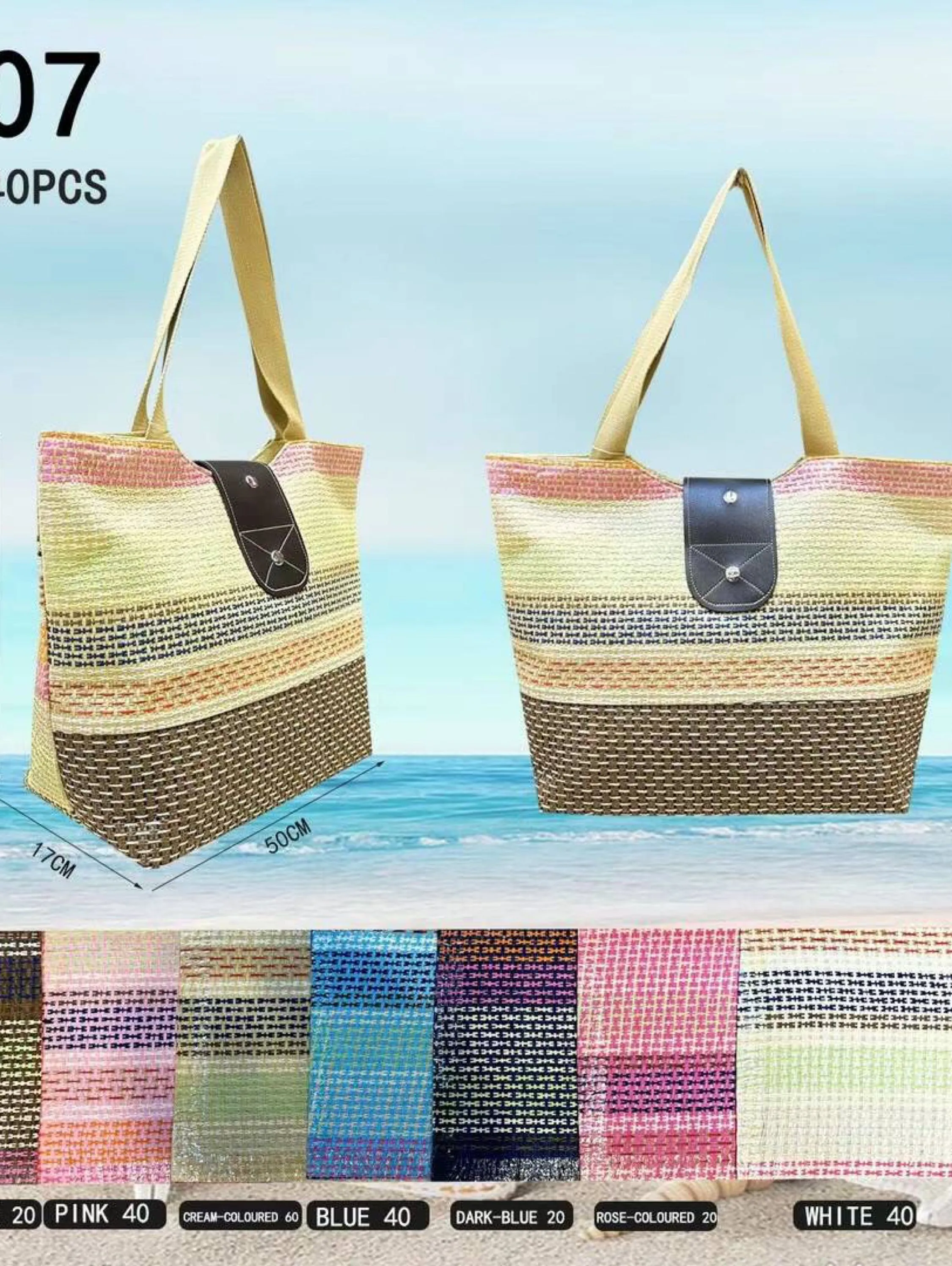 Kit c/ 12 pcs Bolsa de Praia