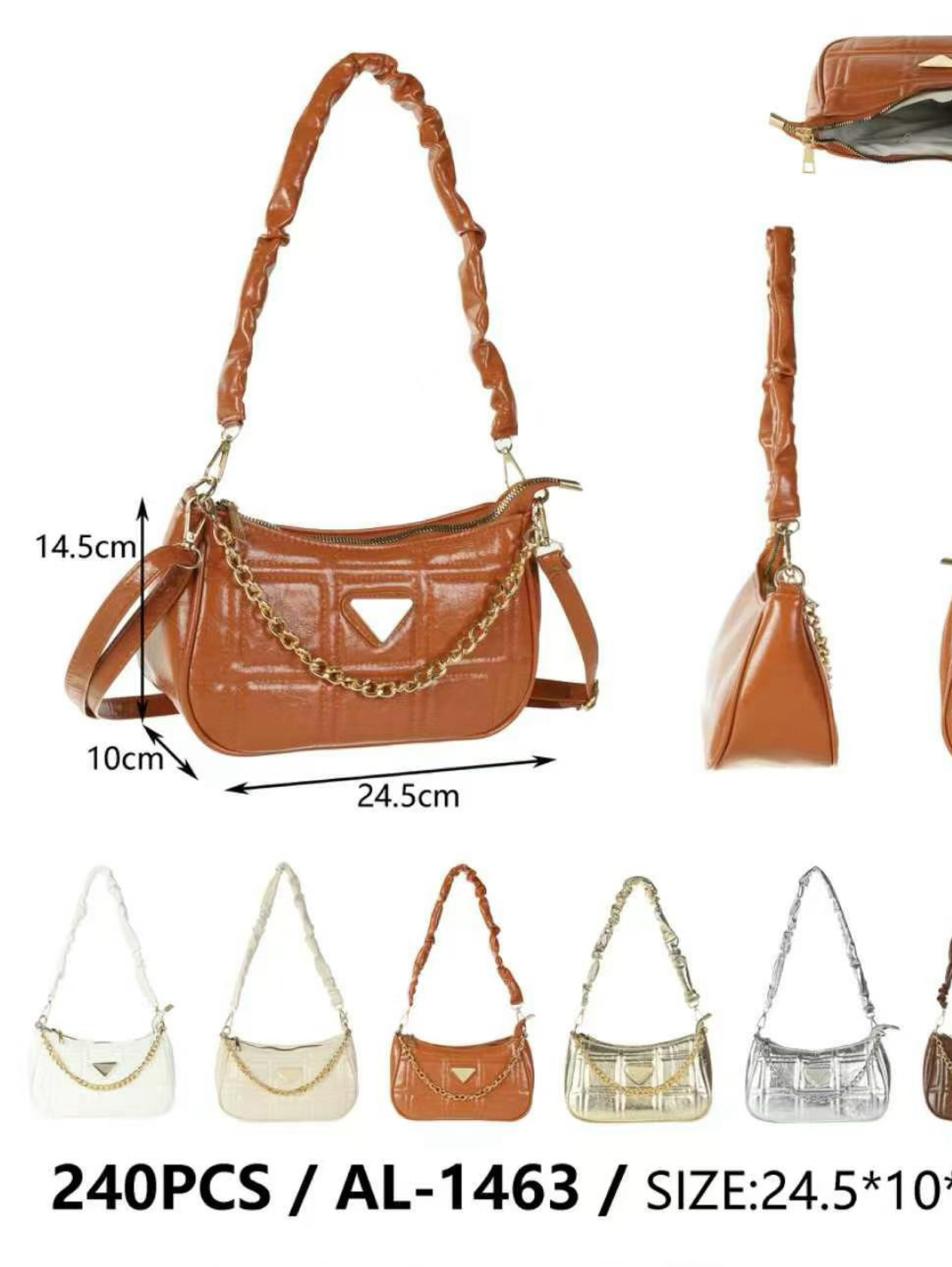 Pacote com 15 Bolsas Metalizadas chic pra sair AL-1463