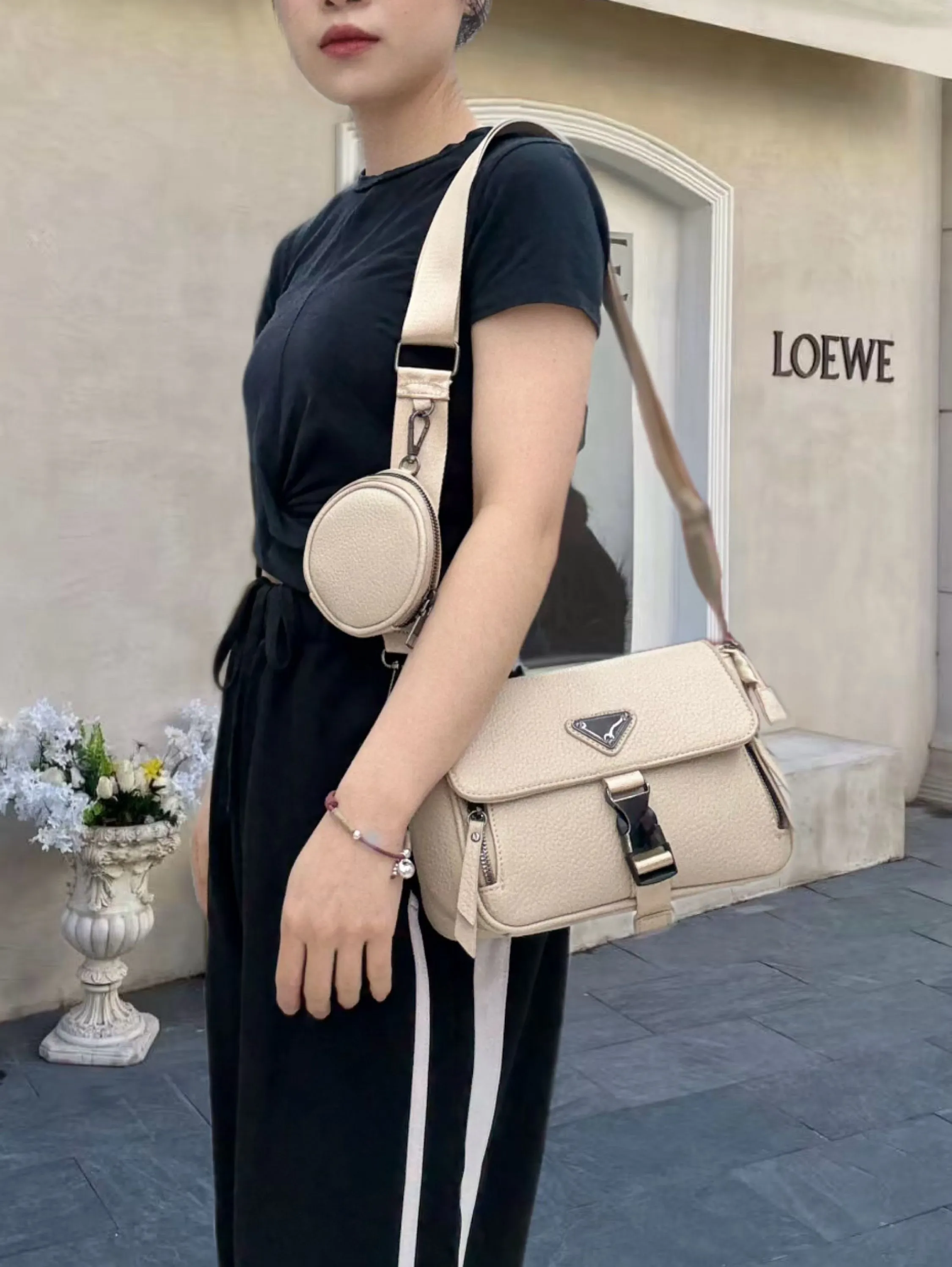 Inspiração Prada Moda Chic Bolsa Feminina AL-870