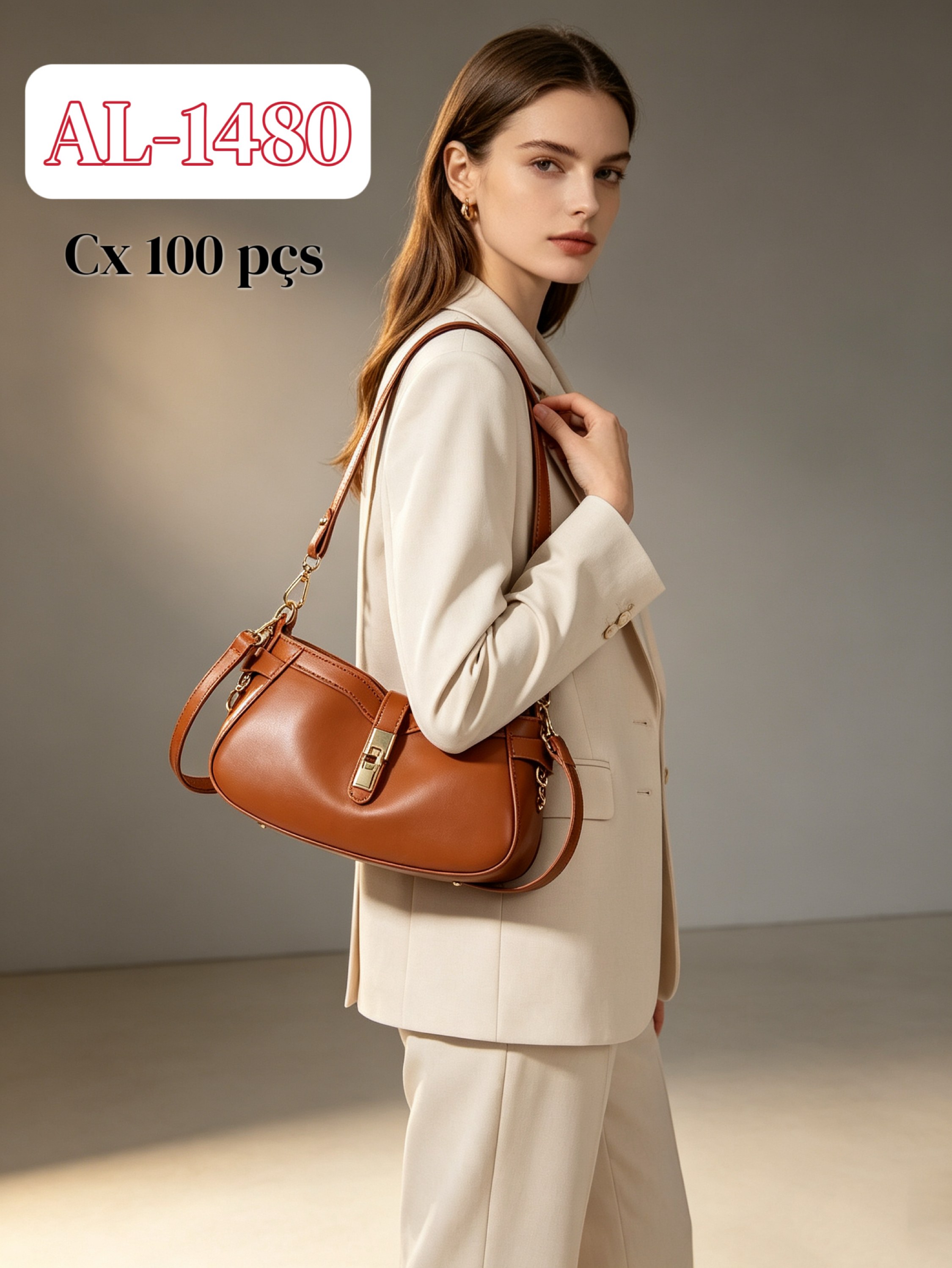 Bolsa tiracolo com alça comprida AL-1480