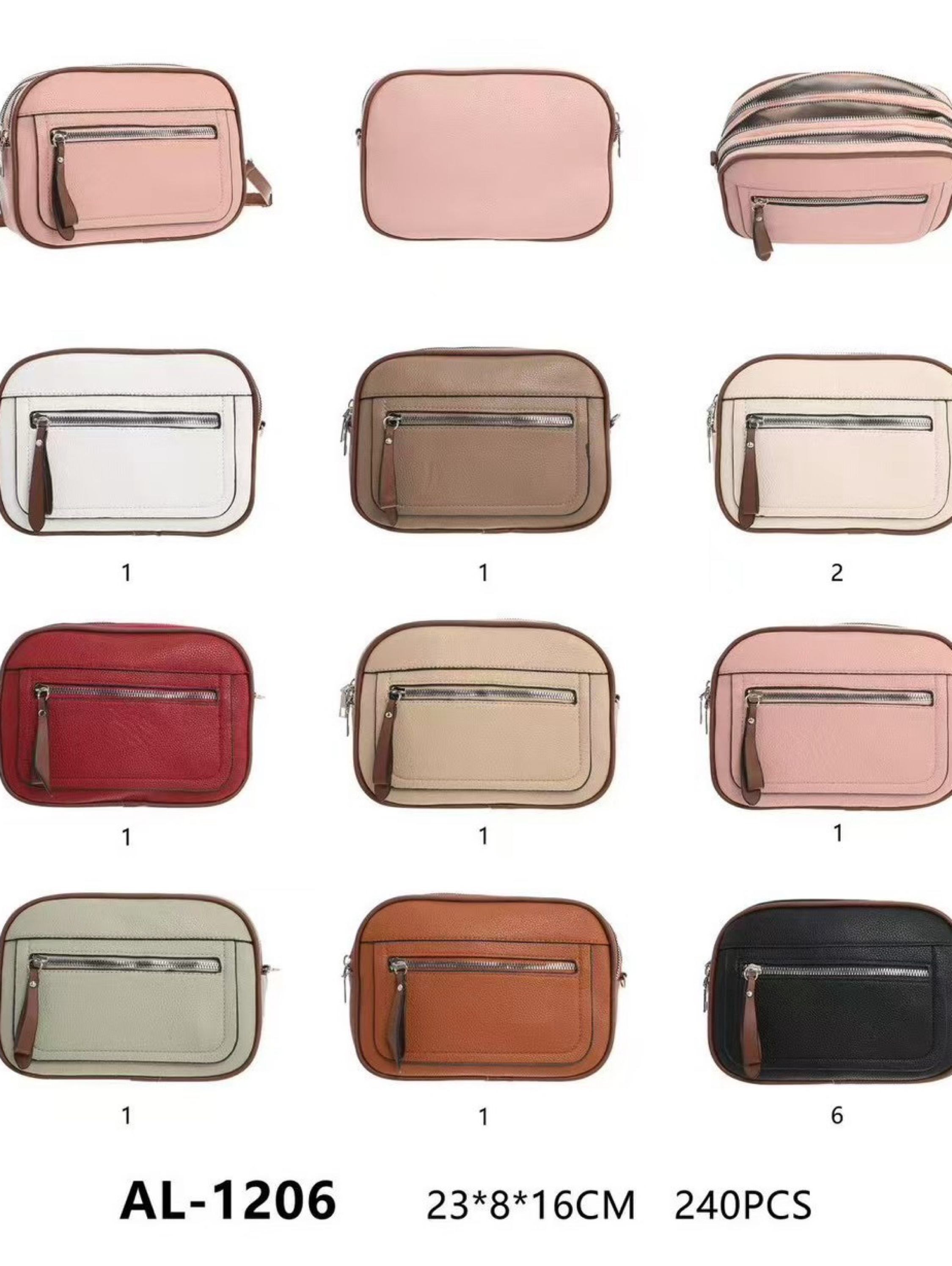 Coleção nova bolsa com 3 repartições AL-1206