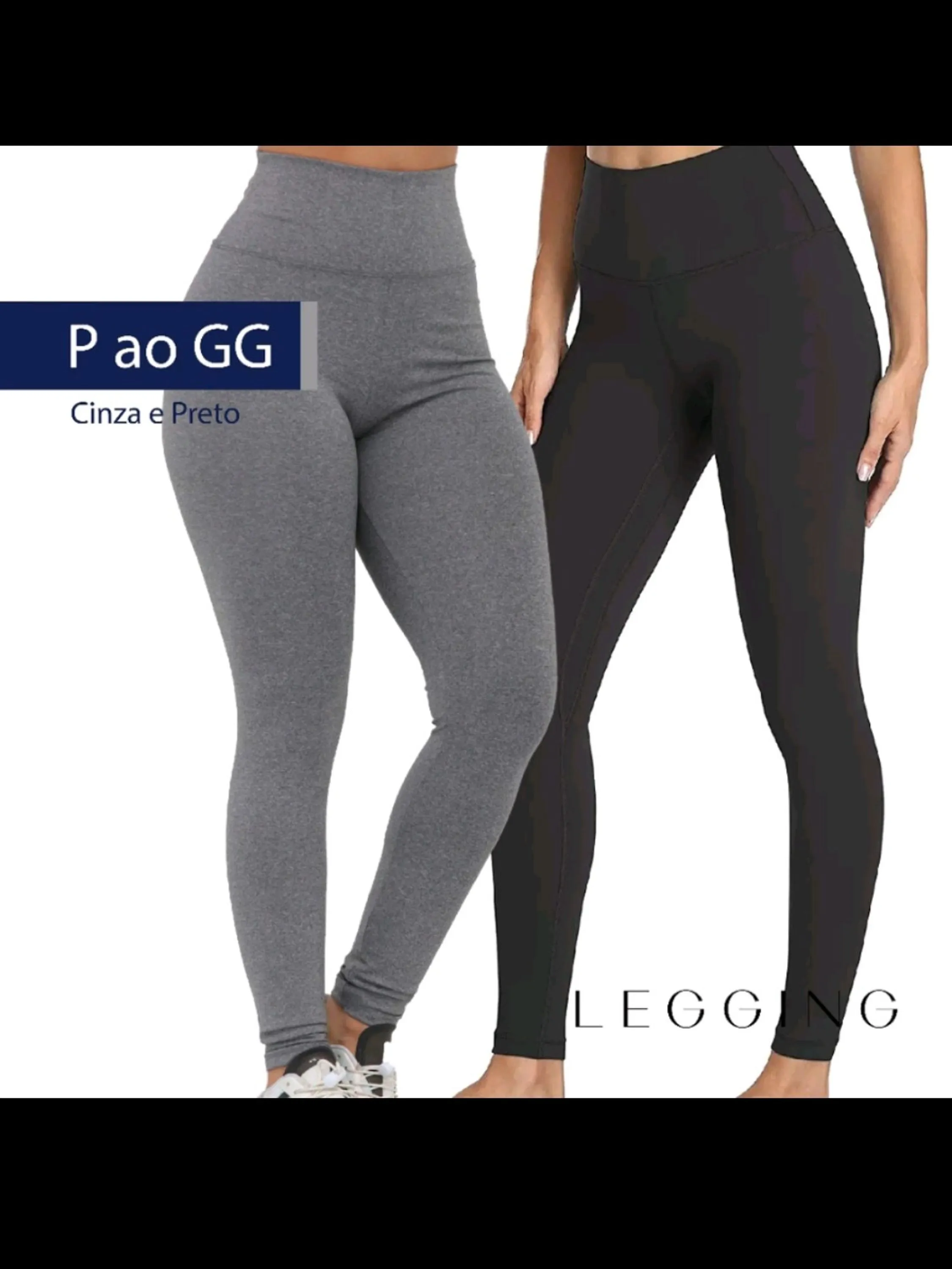 Calça legging academia feminino cintura alta